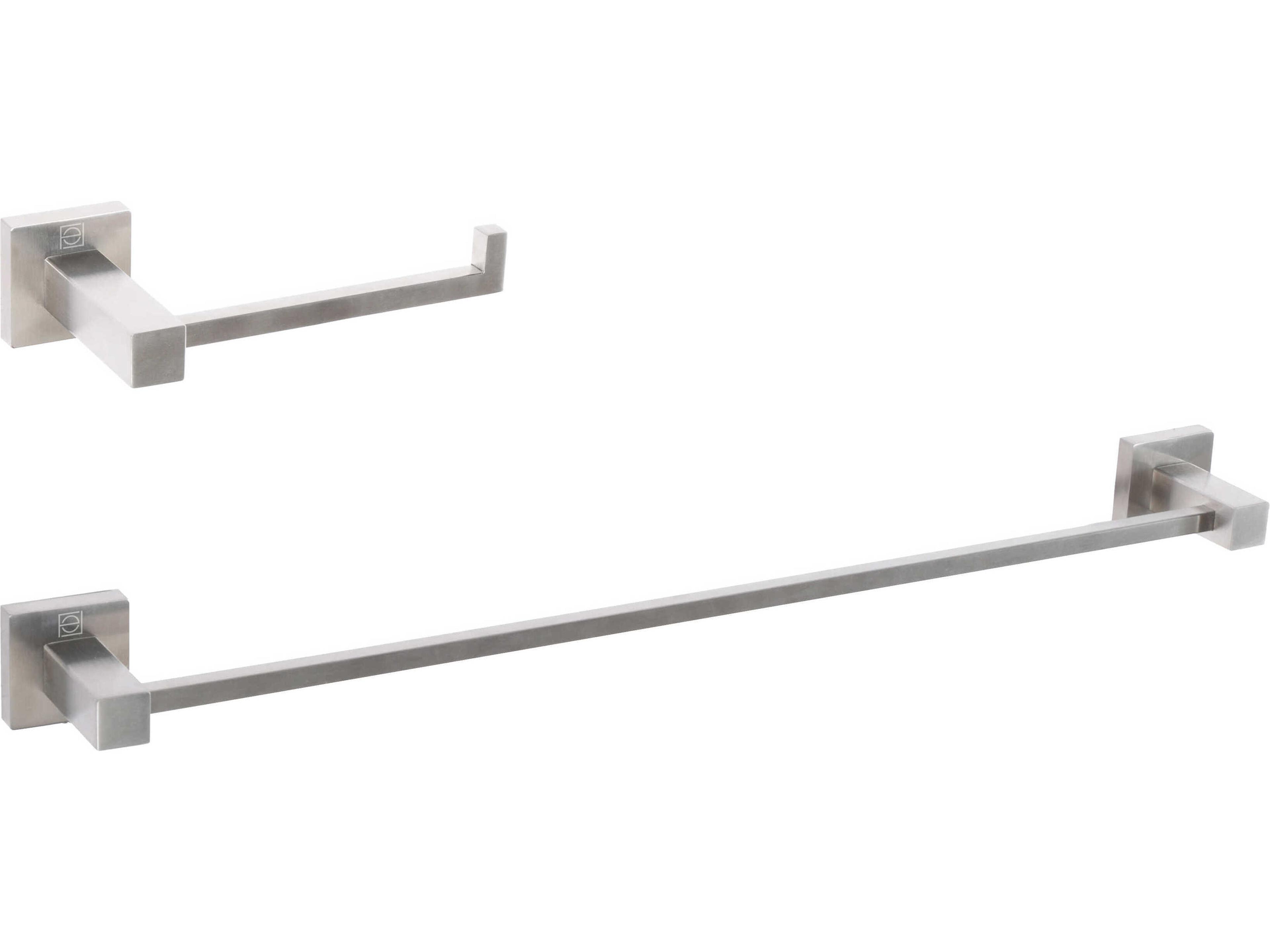 Elegant Lighting Isla Brushed Nickel 2-Piece Bathroom Hardware Set