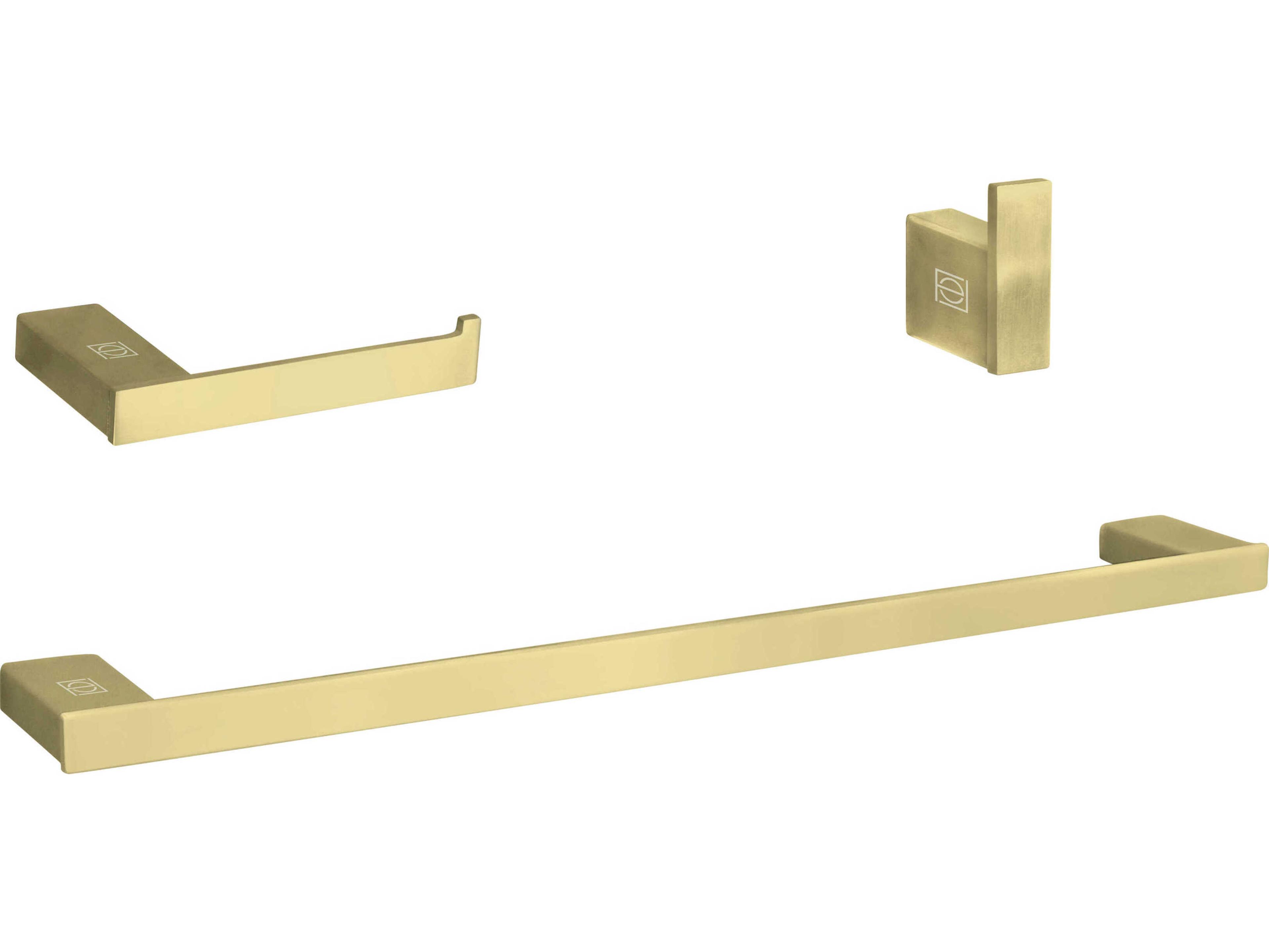 Sofia Brushed Gold 3-Piece Bathroom Hardware Set