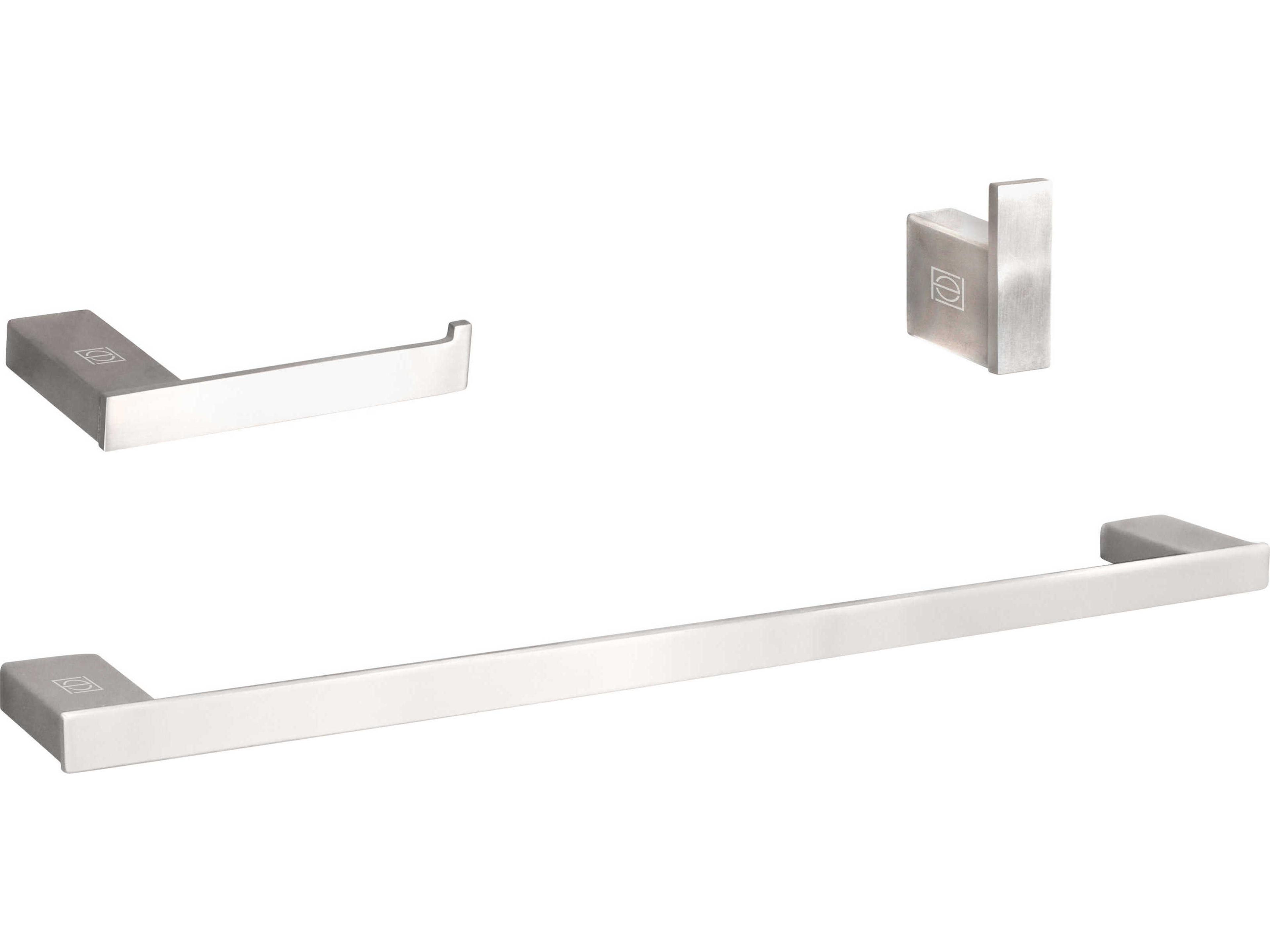 Sofia Brushed Nickel 3-Piece Bathroom Hardware Set