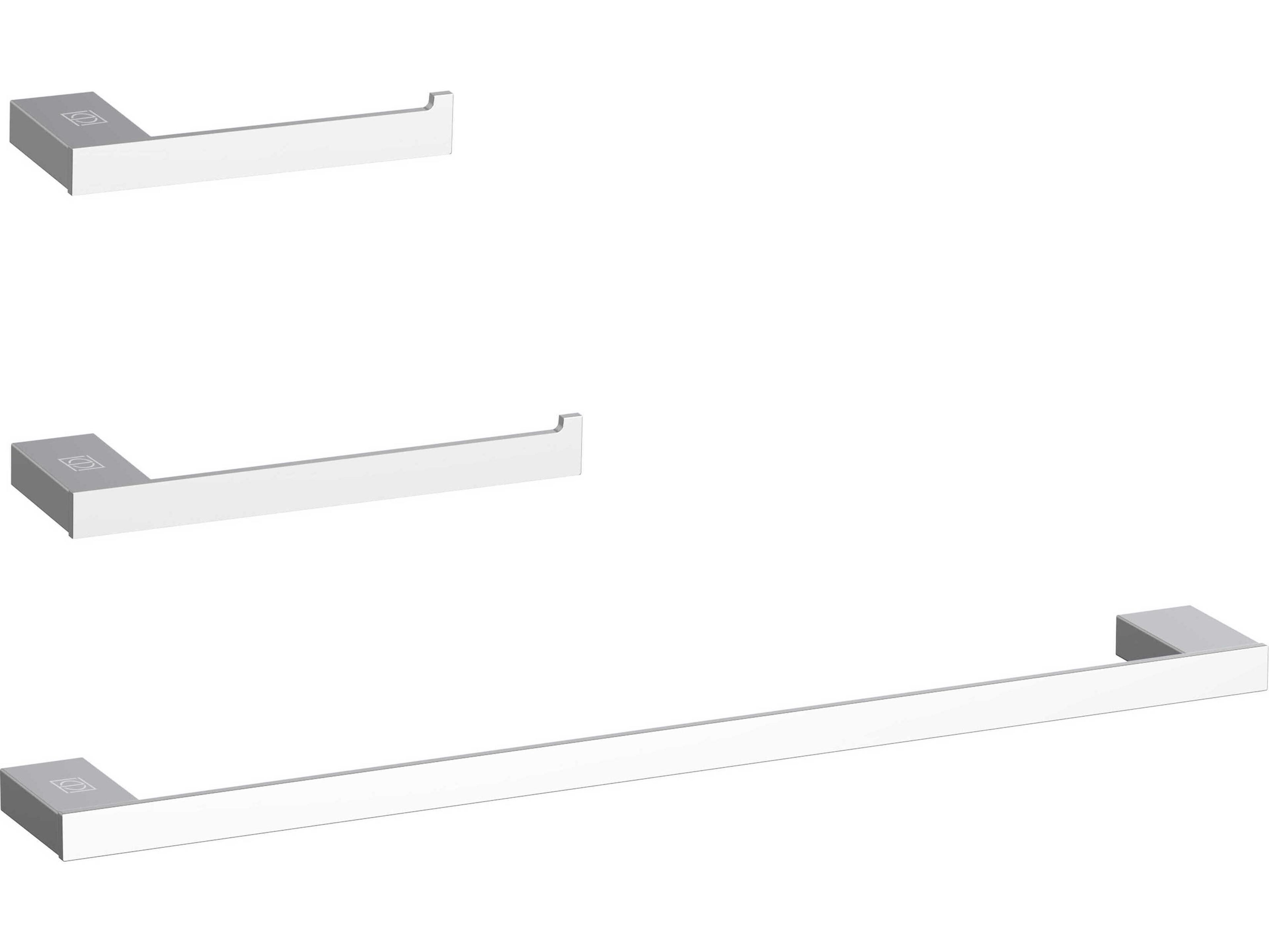 Sofia Chrome 3-Piece Bathroom Hardware Set