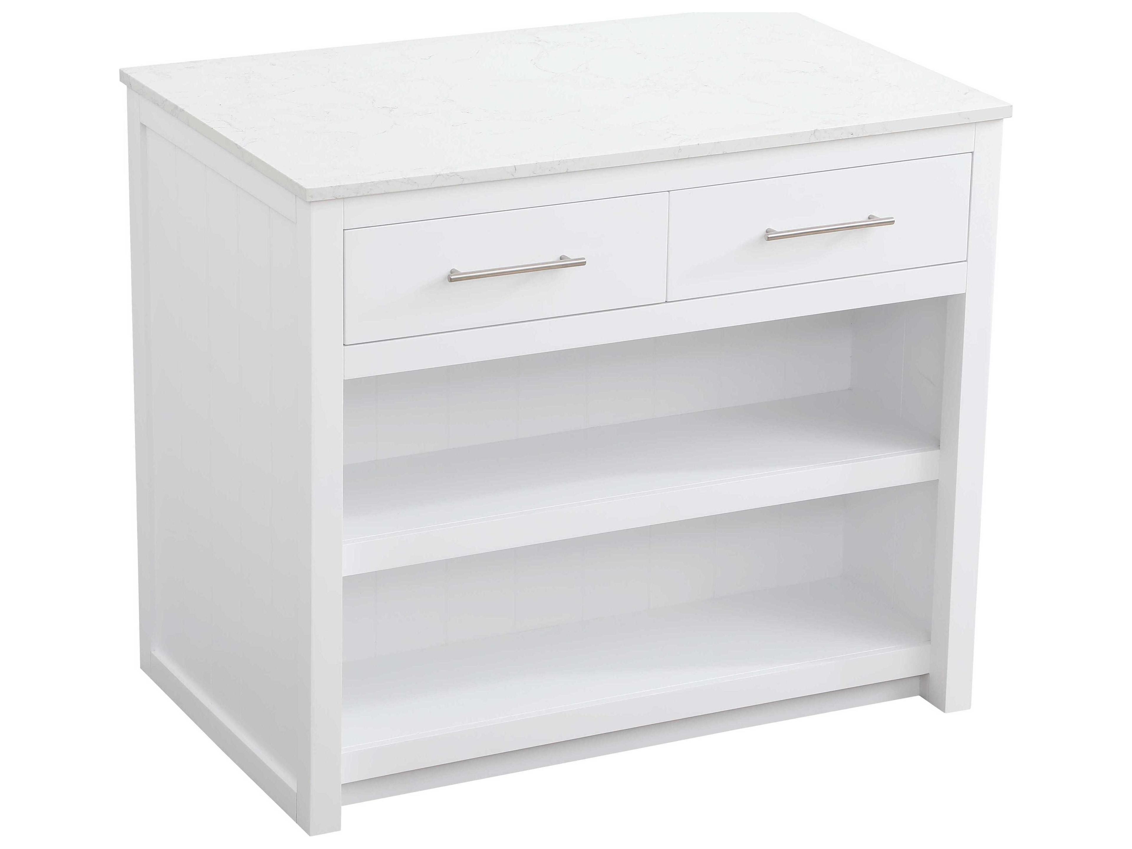 Osman Marble White Kitchen Island