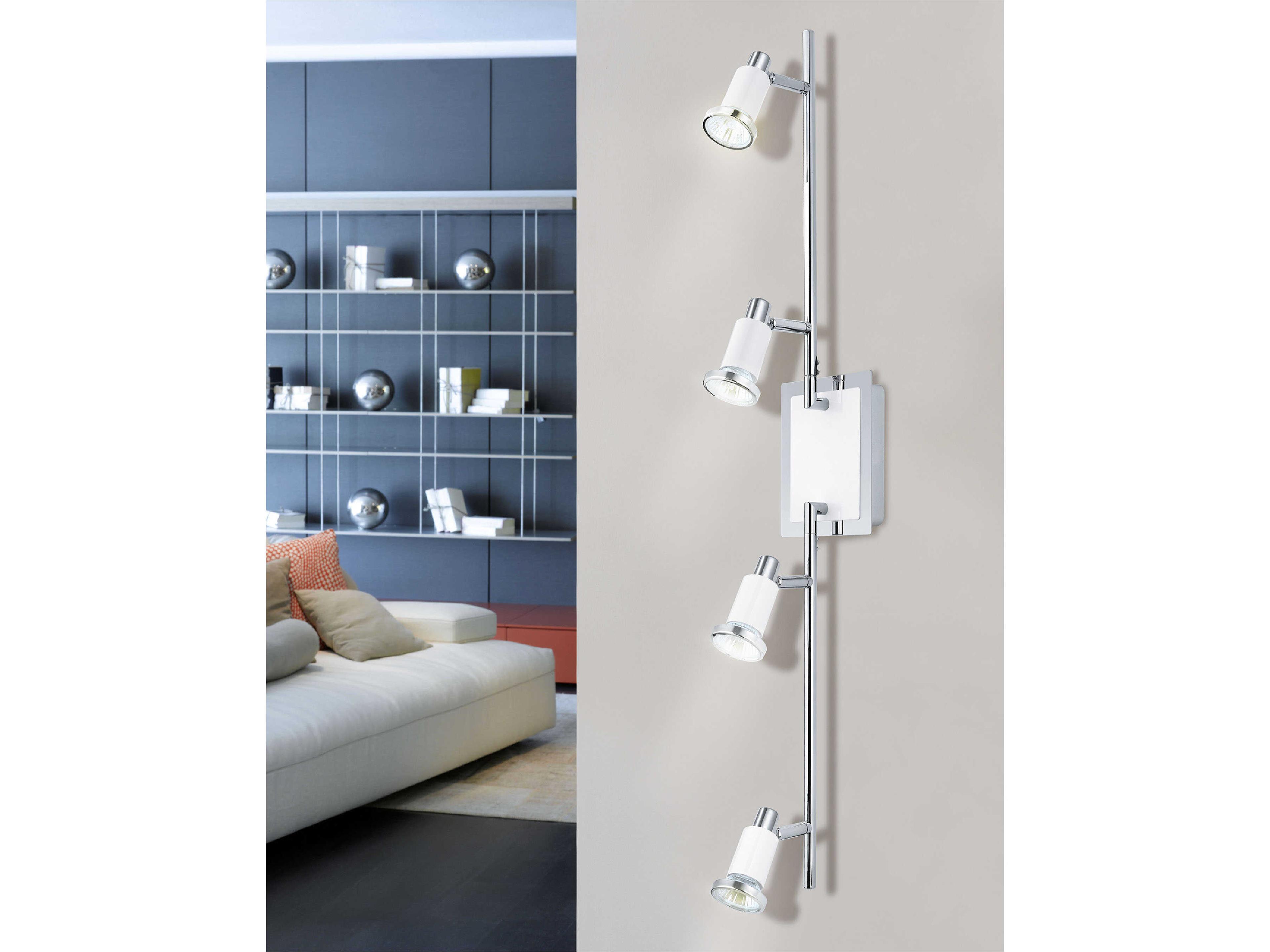 Eglo Eridan 4-Light Chrome Glossy White Track & Rail Light