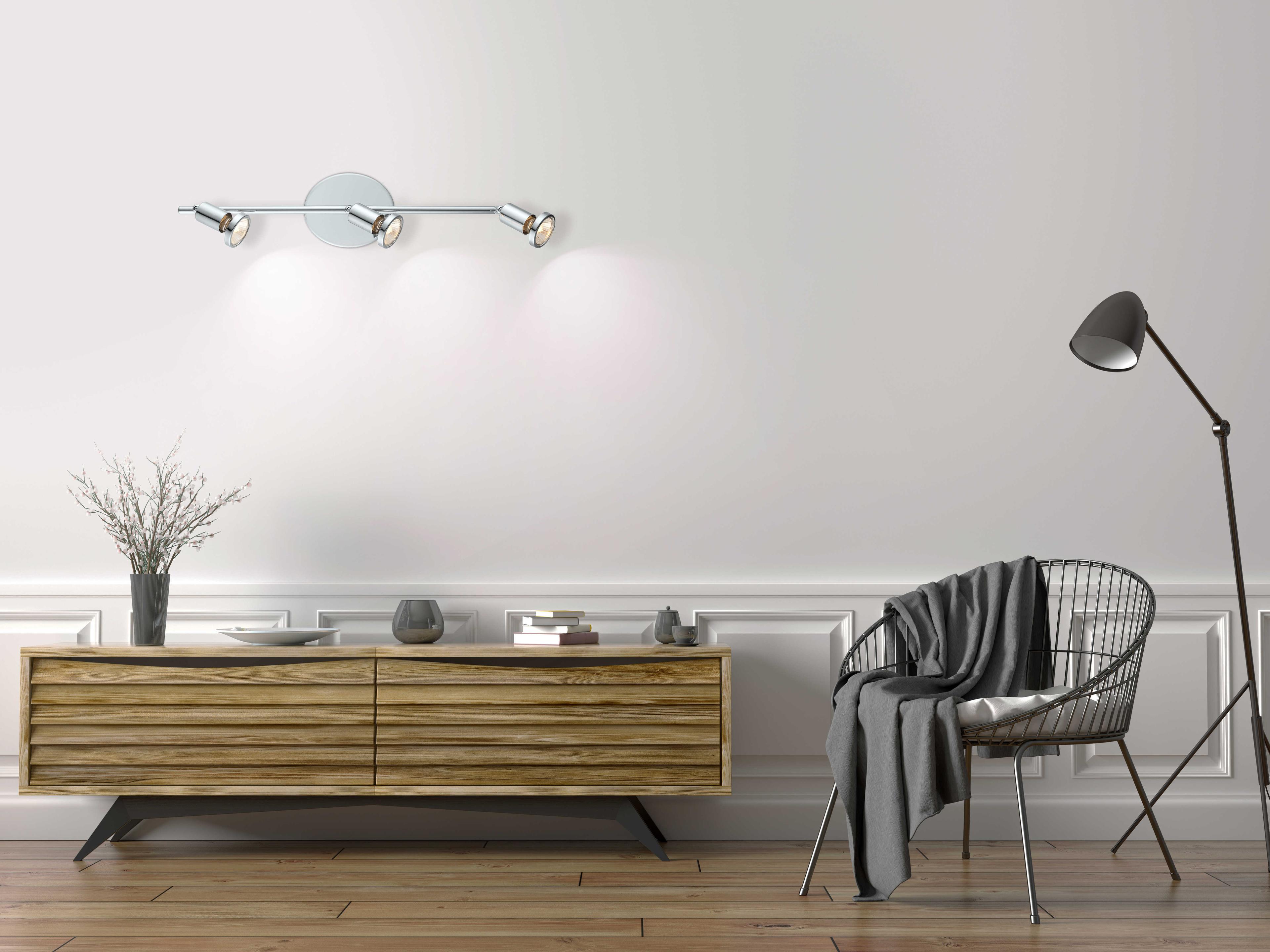 Eglo Buzz 3-Light Chrome Track & Rail Light