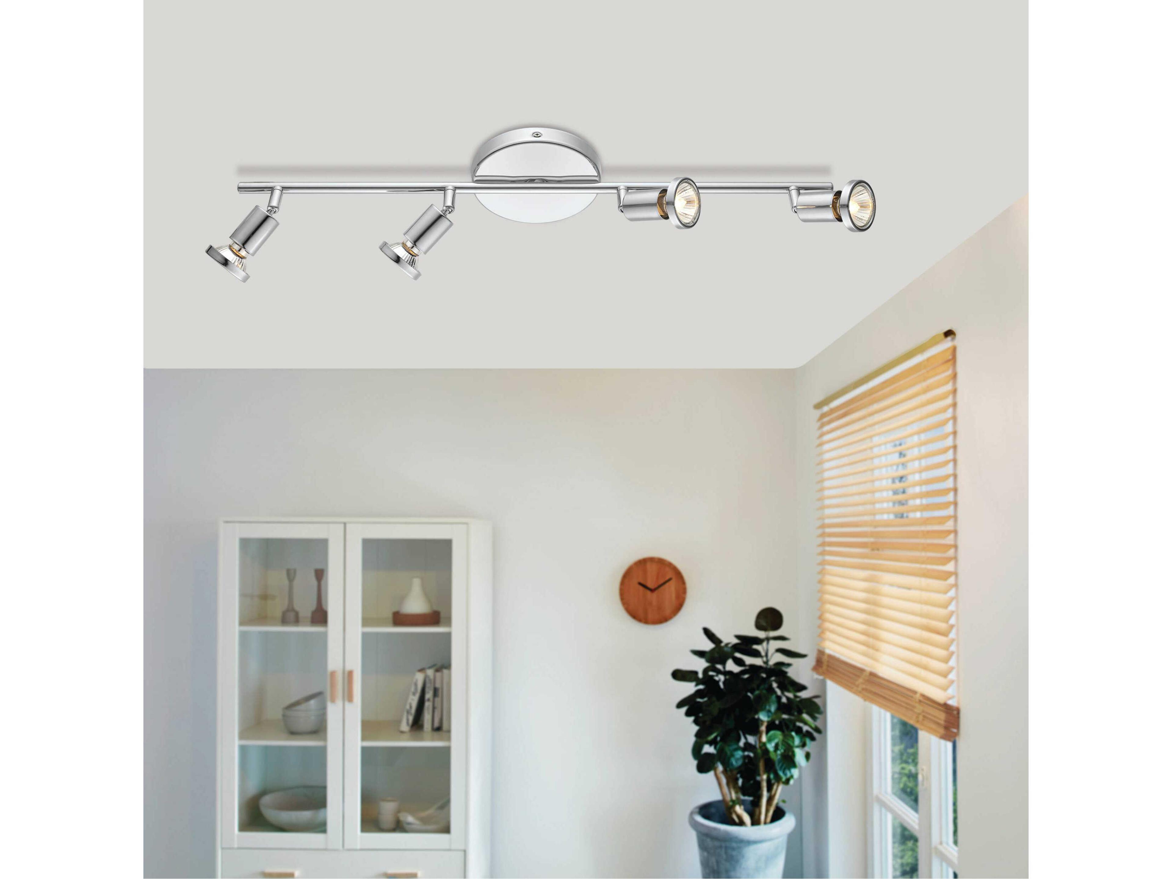 Eglo Buzz 4-Light Chrome Track & Rail Light