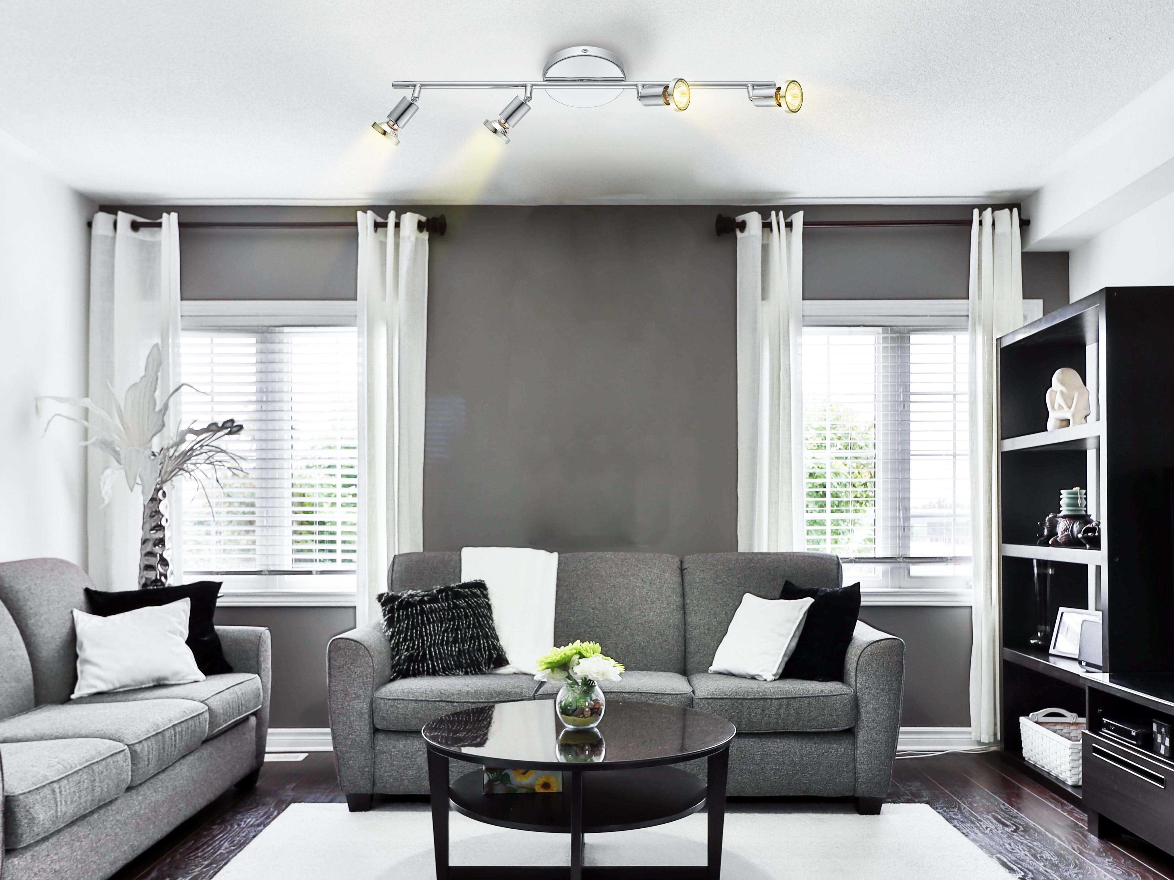 Eglo Buzz 4-Light Chrome Track & Rail Light