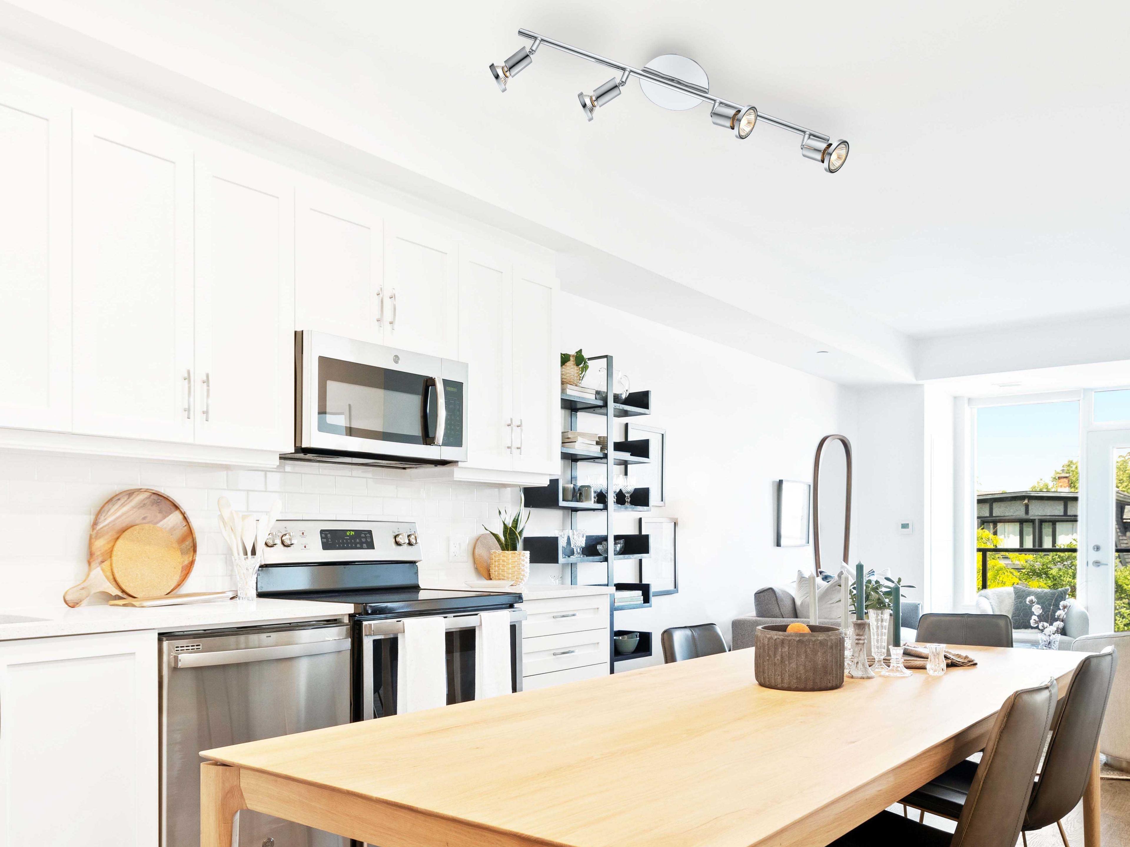 Eglo Buzz 4-Light Chrome Track & Rail Light