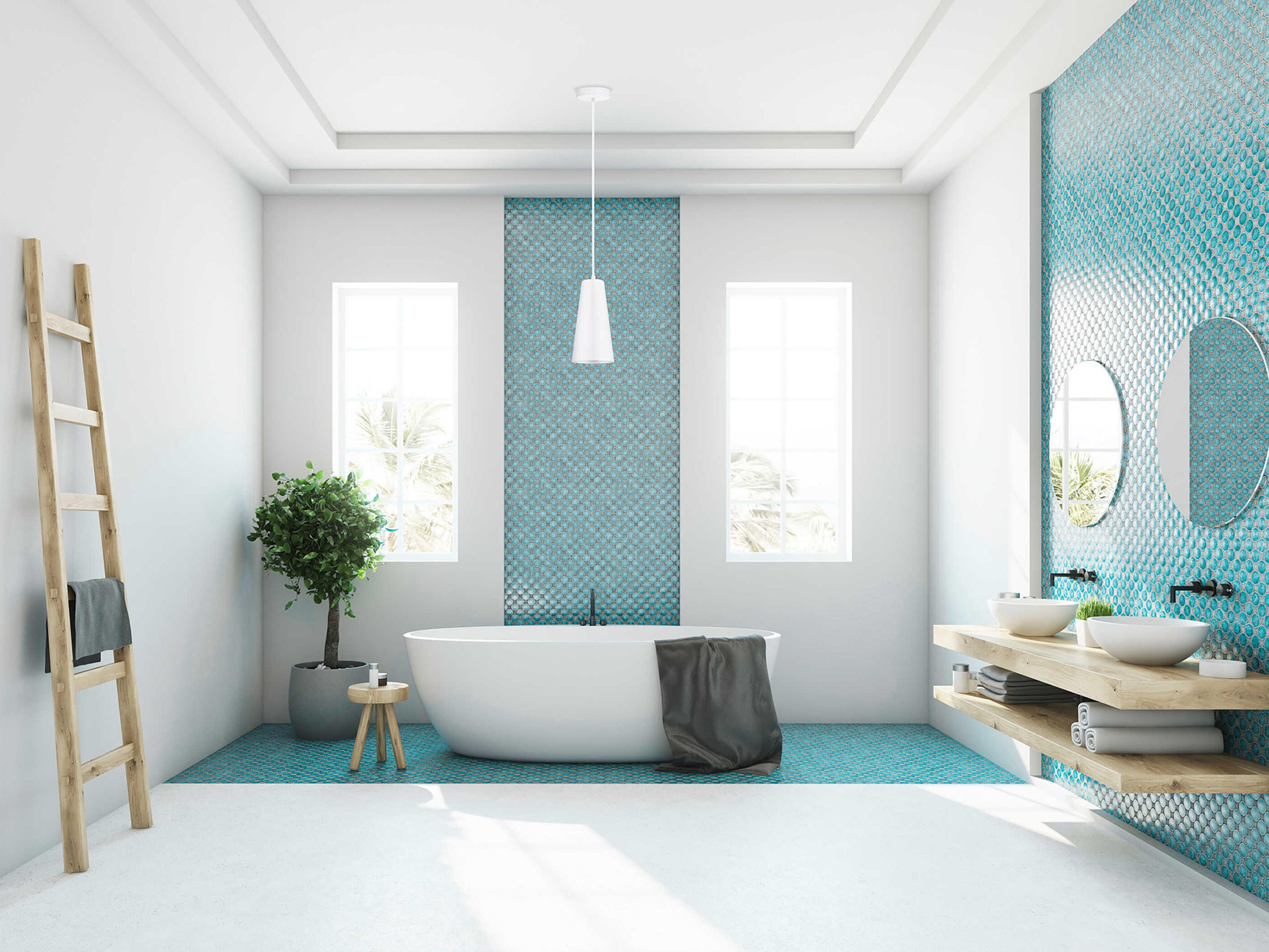 Eglo Pratella 1-Light White Mini Pendant