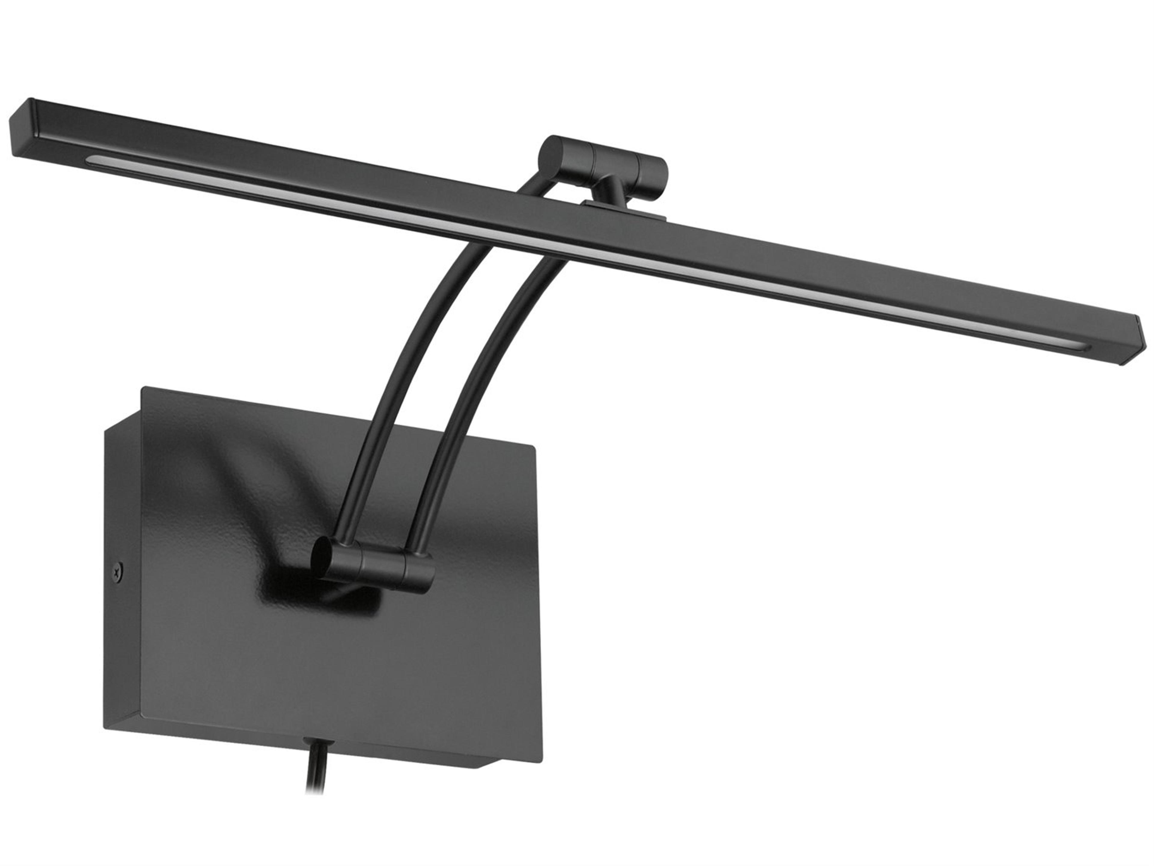 Doreen 2-Light Matte Black Picture Light