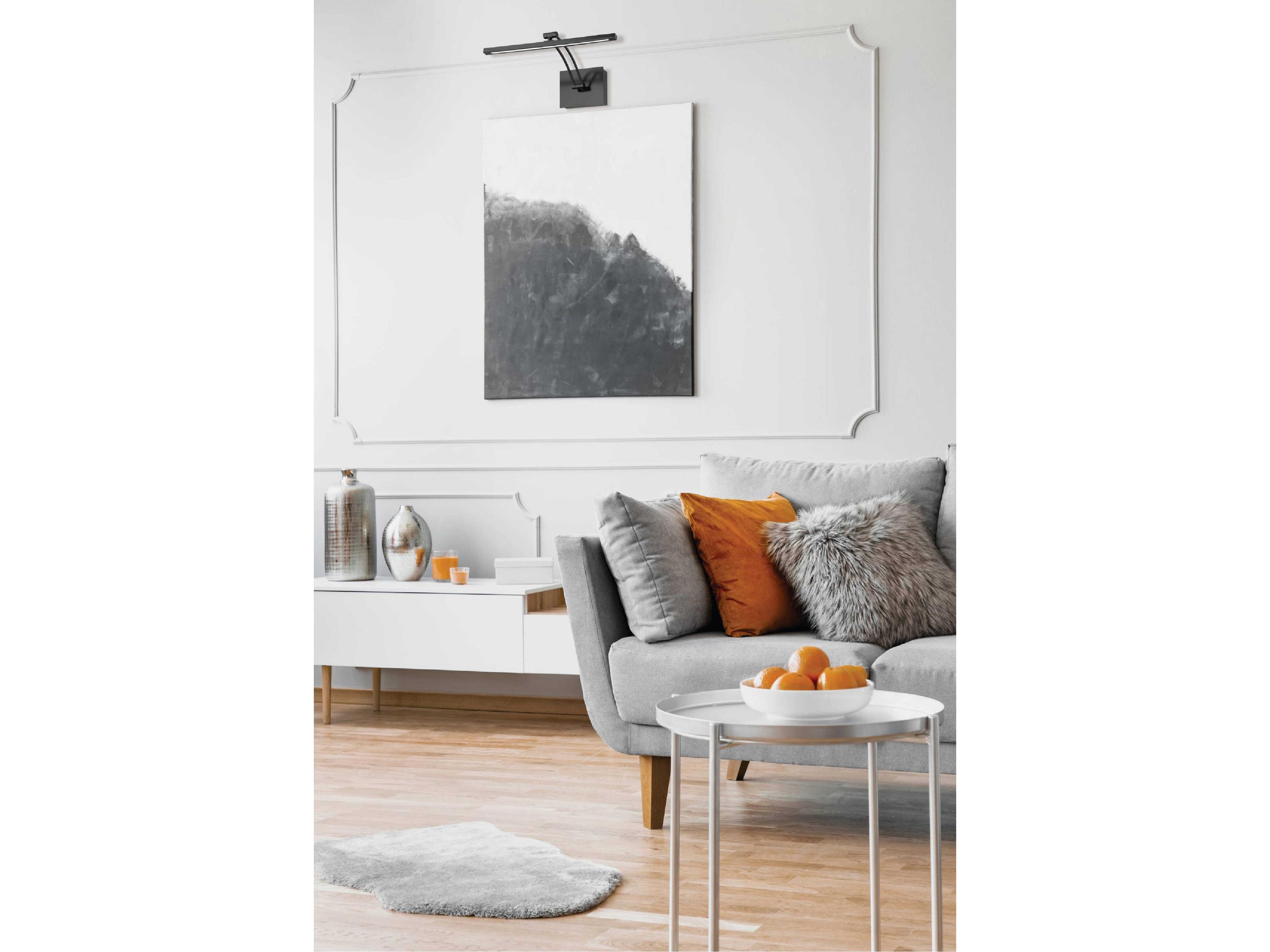 Eglo Doreen 2-Light Matte Black Picture Light