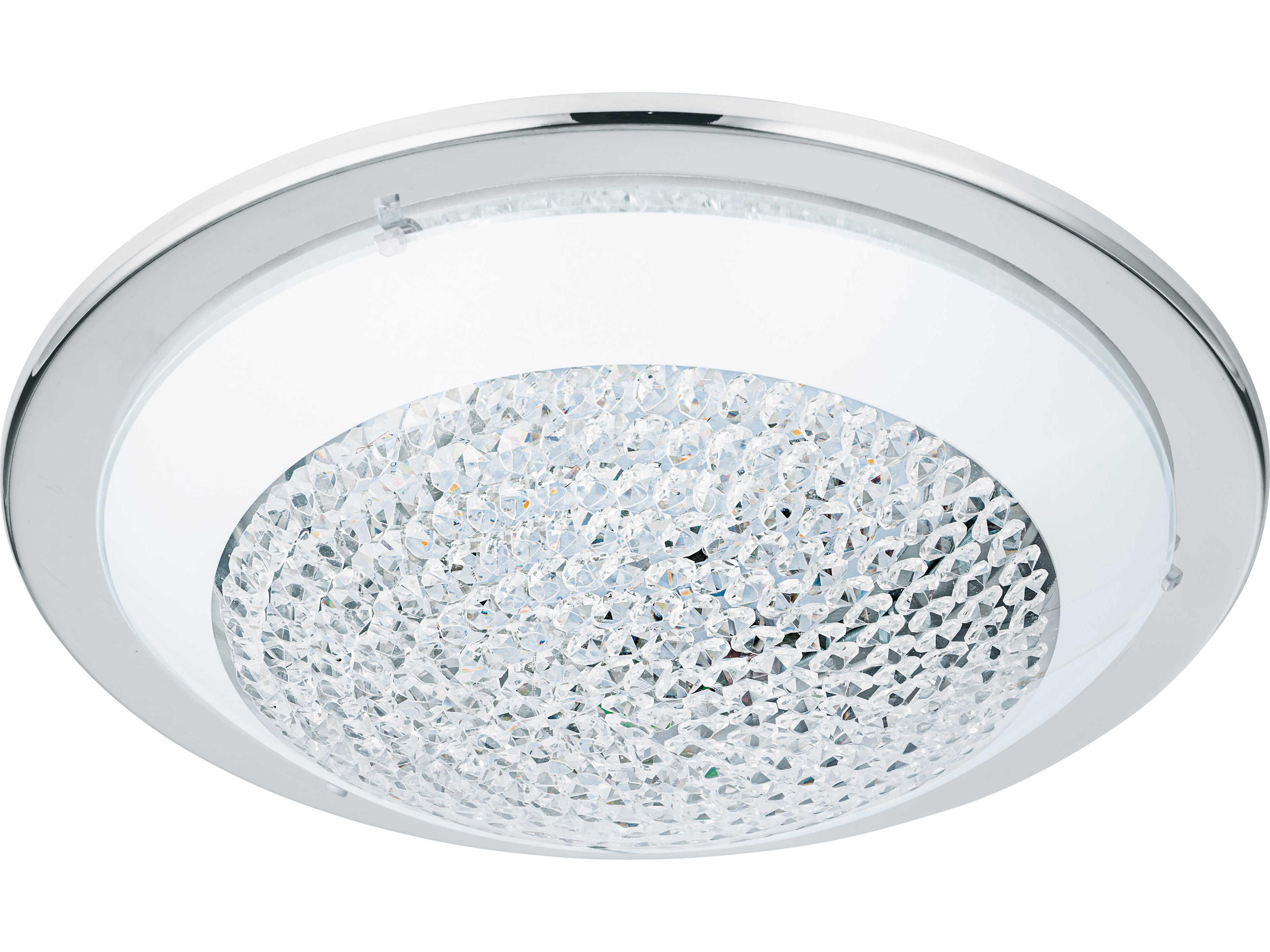 Acolla 1-Light Chrome Bowl Flush Mount