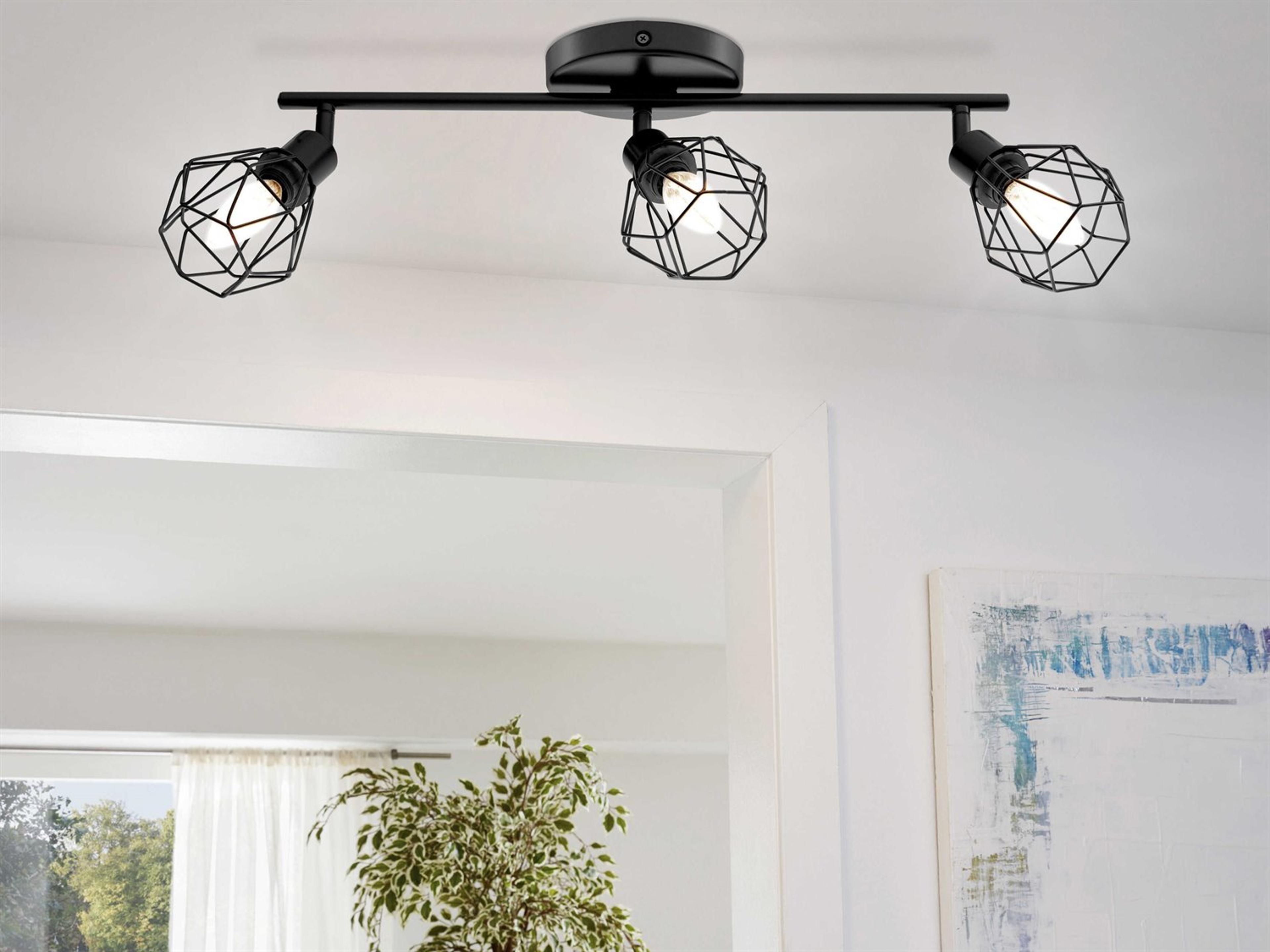 Eglo Zapata 3-Light Matte Black Track & Rail Light