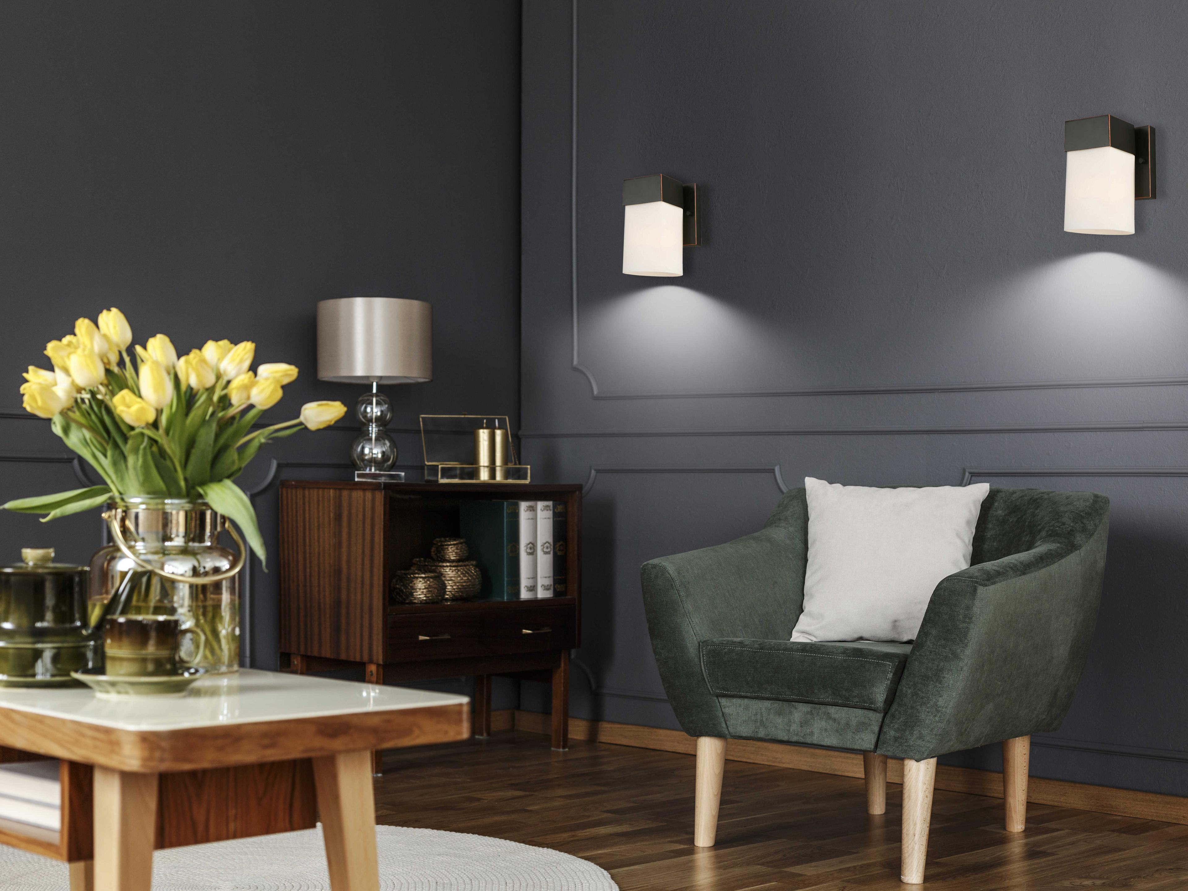 Eglo Ciara Springs 1-Light Oil Rubbed Bronze Wall Sconce