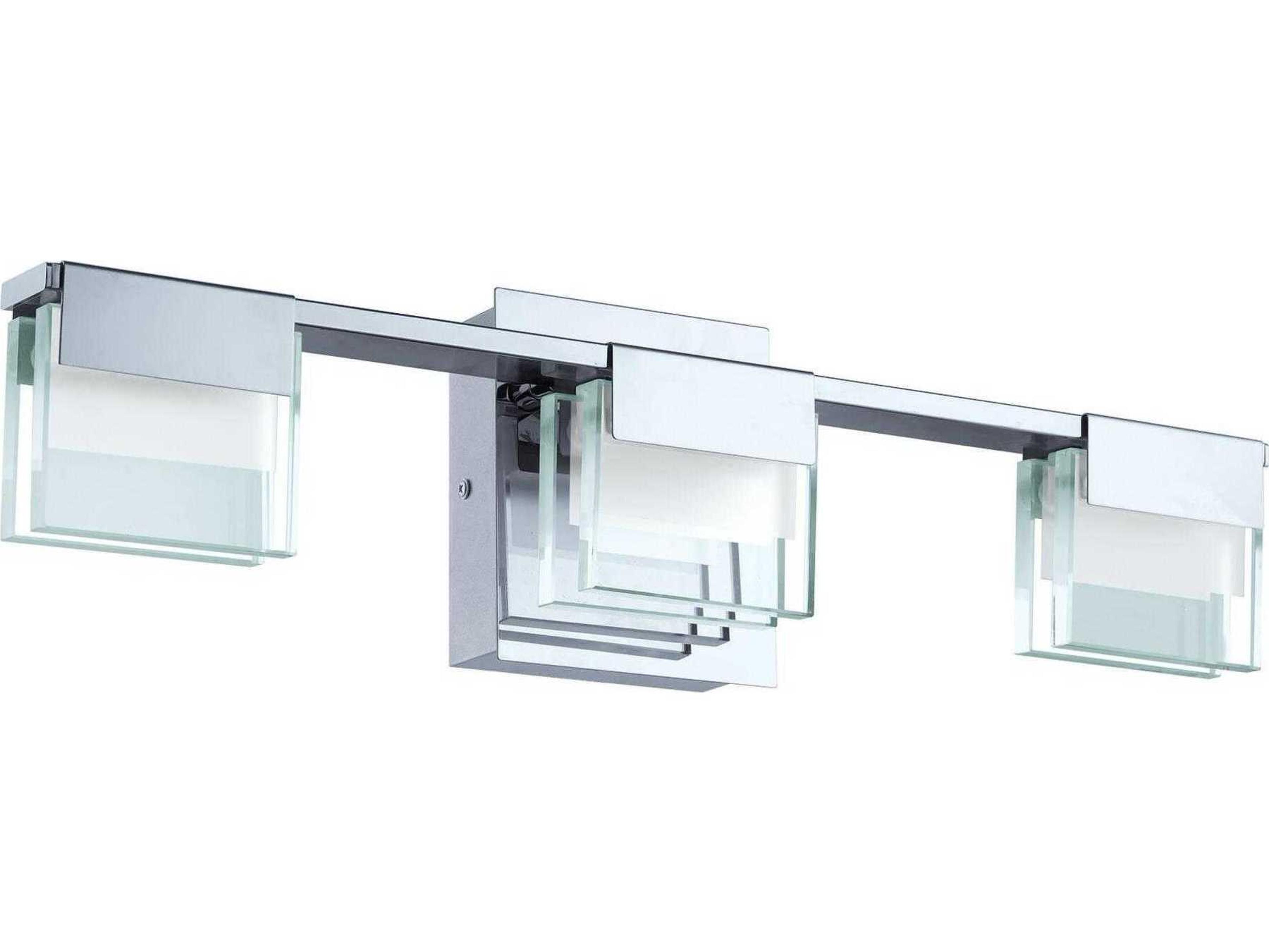 Vicino 3-Light Chrome Vanity Light