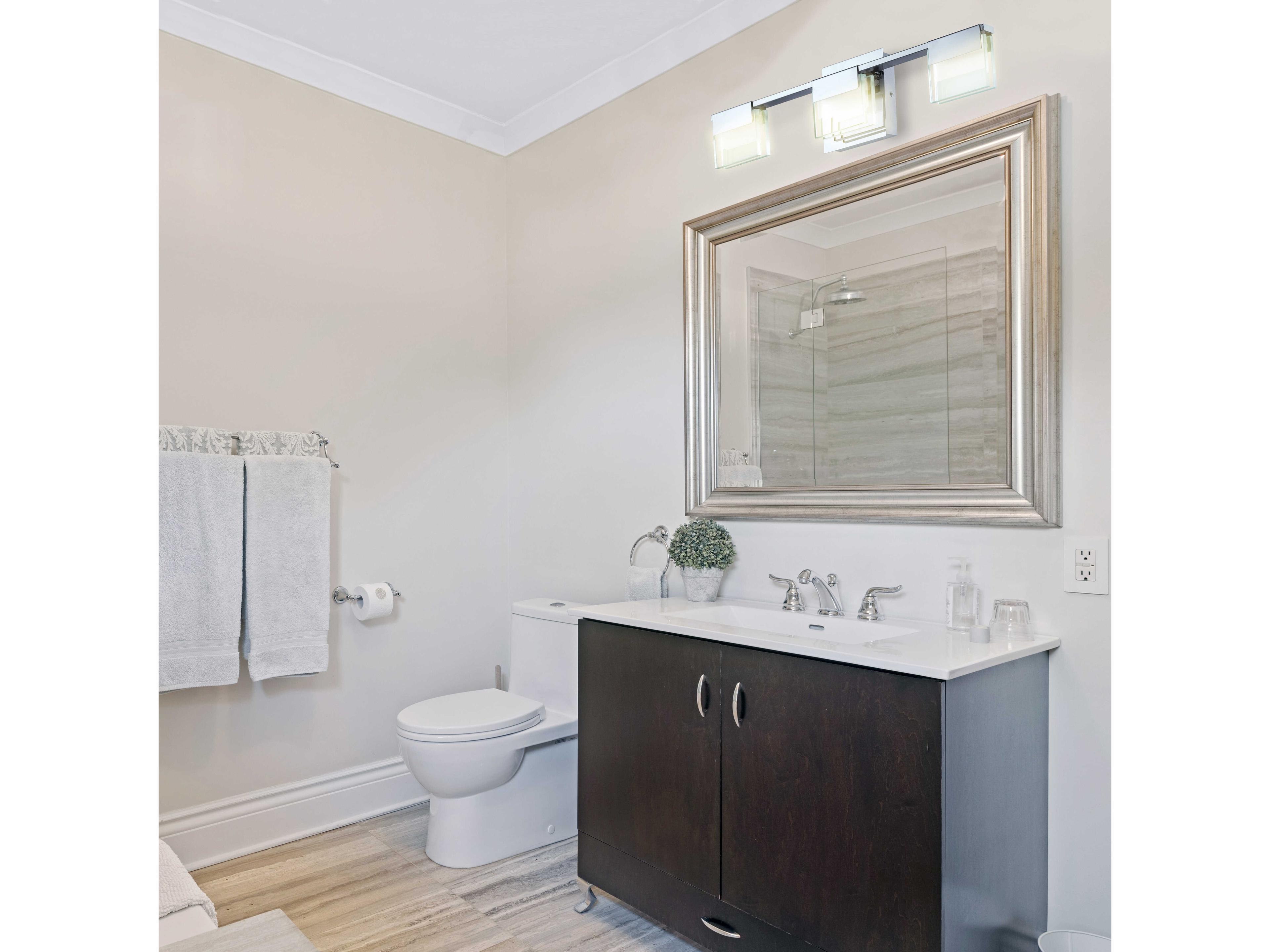 Eglo Vicino 3-Light Chrome Vanity Light