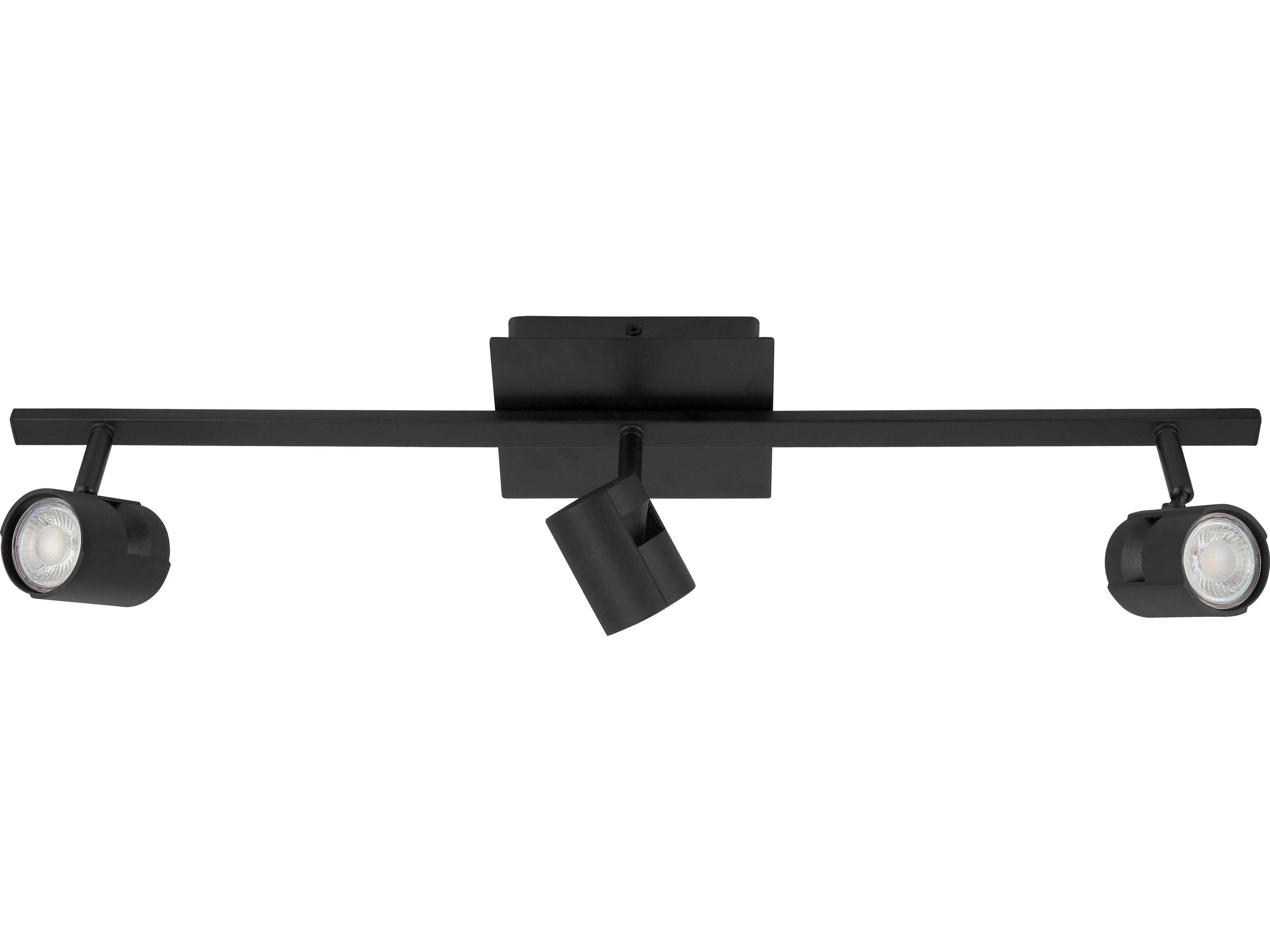 Vergiano 3-Light Black Cylinder Track & Rail Light