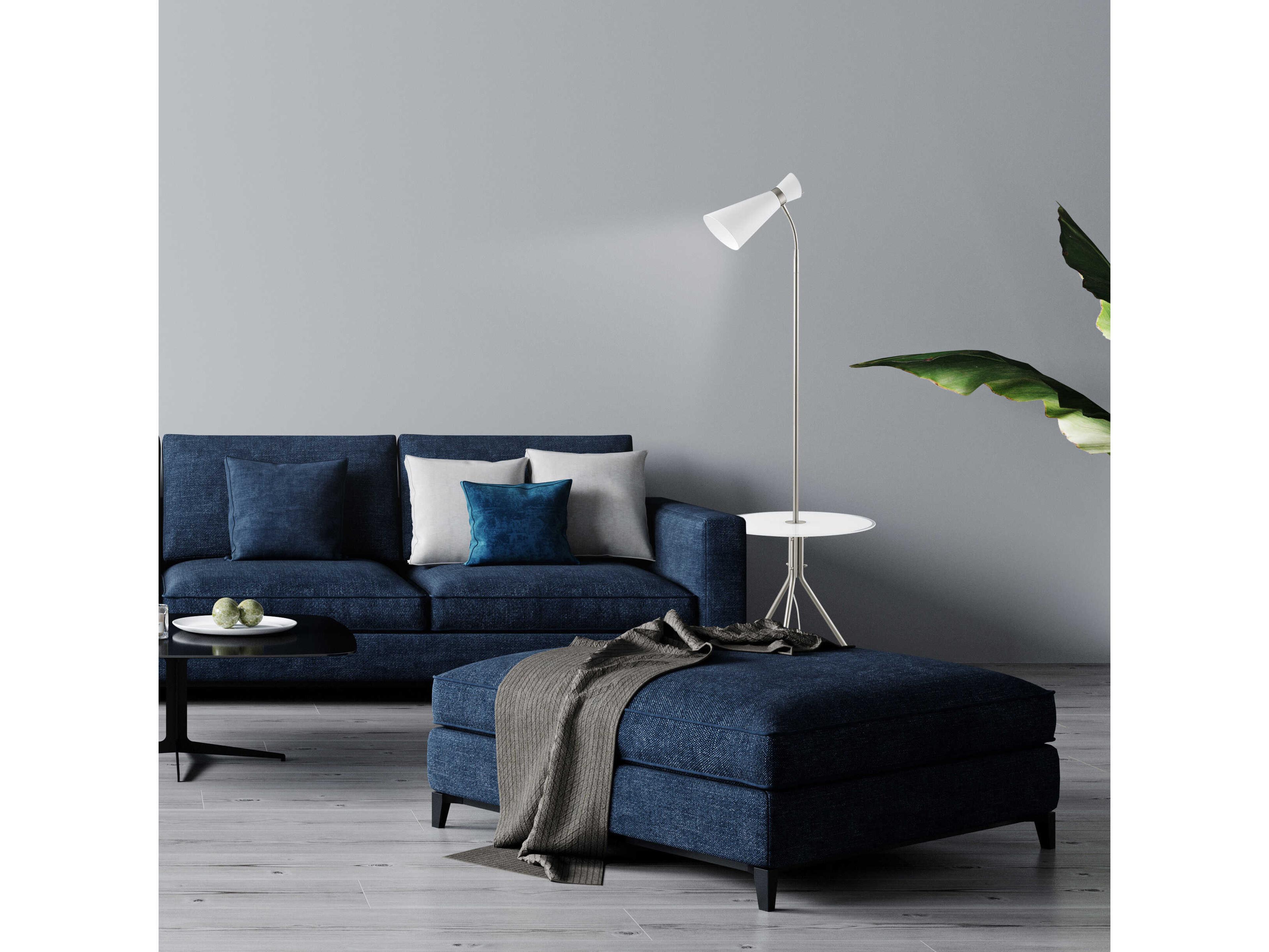 Eglo Policara Matte Nickel Floor Lamp