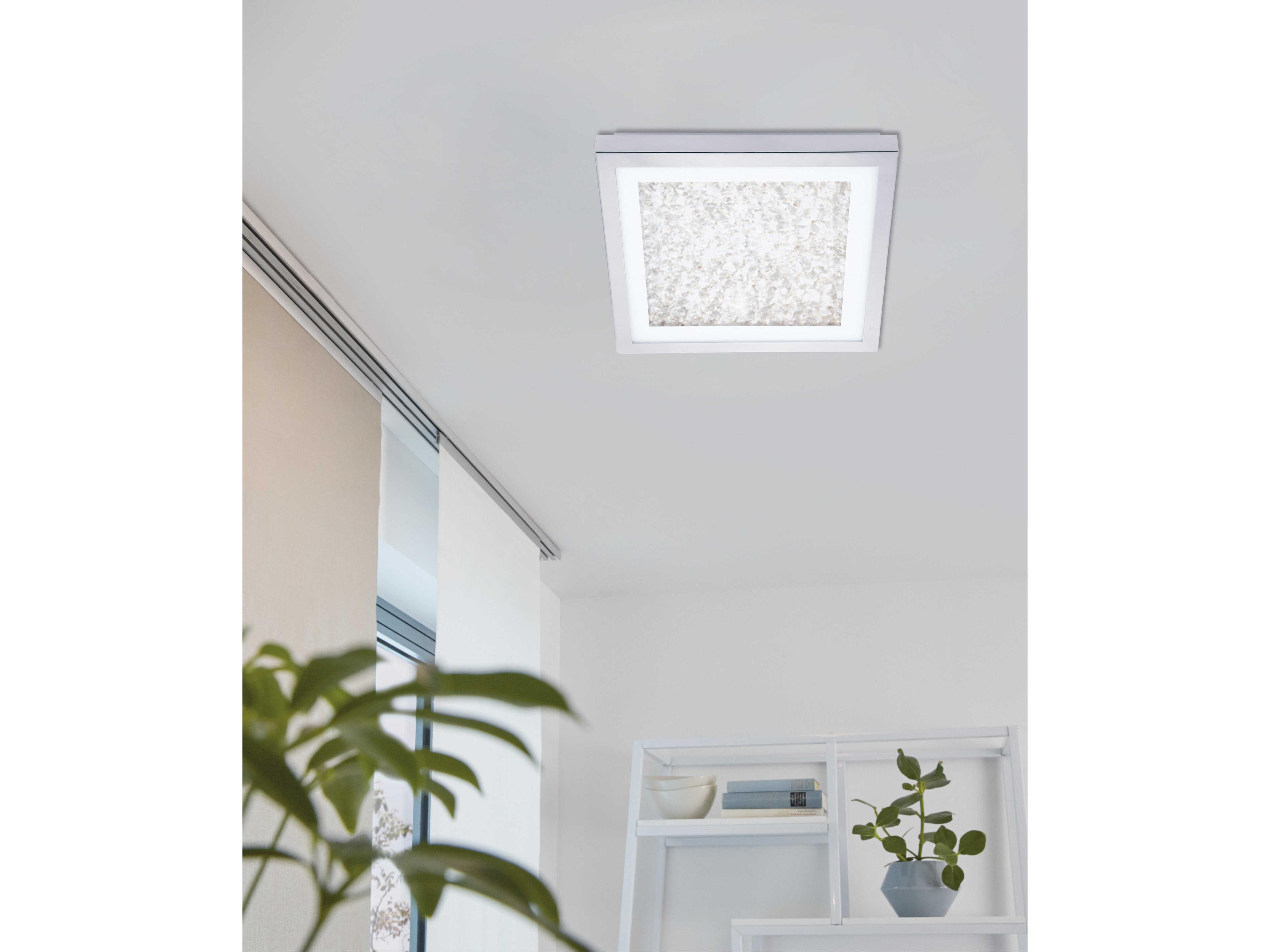 Eglo Acolla 1-Light Chrome Flush Mount