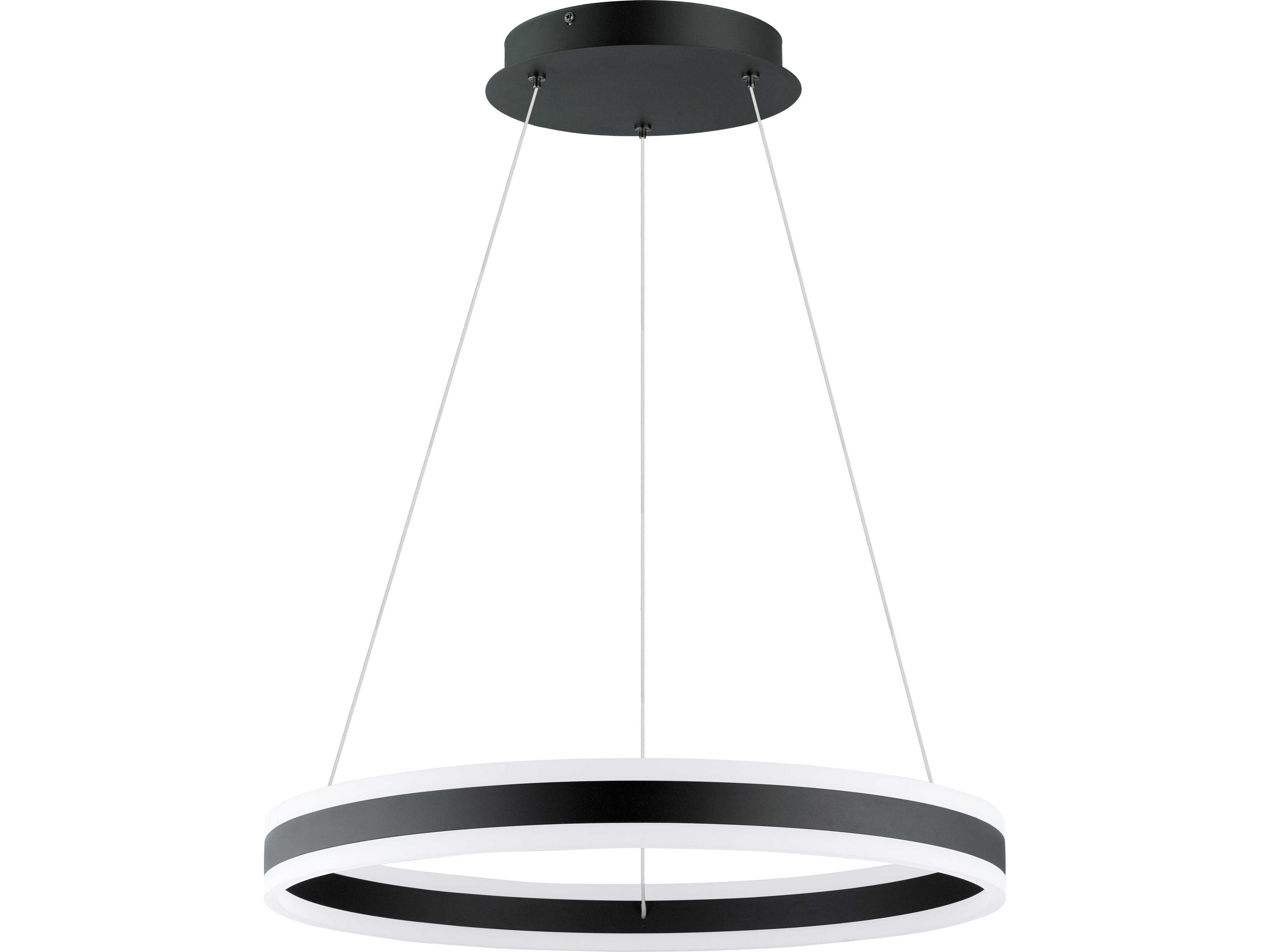 Tonarella 1-Light Black Round Pendant
