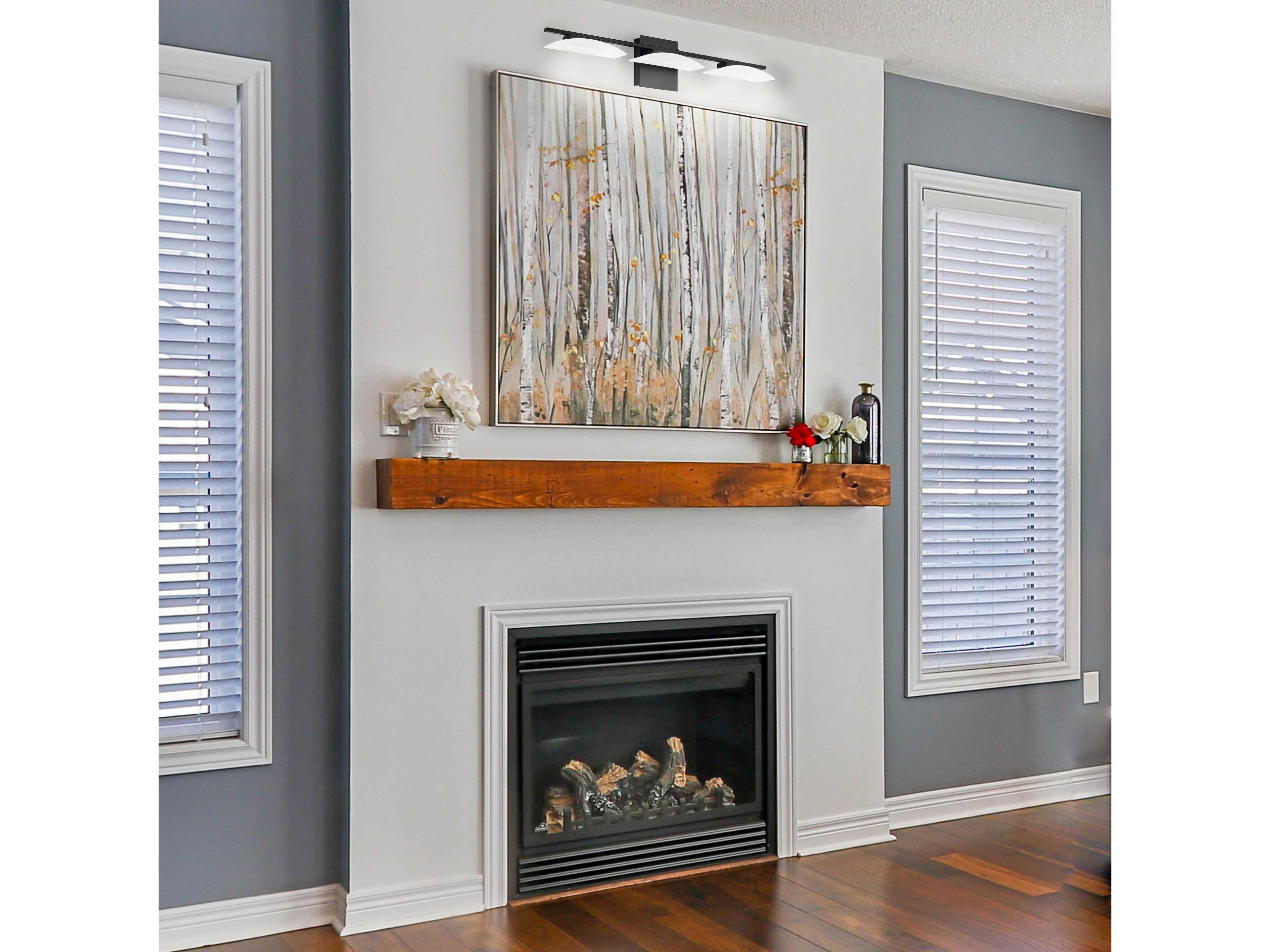 Eglo Matrass 3-Light Matt Black Vanity Light