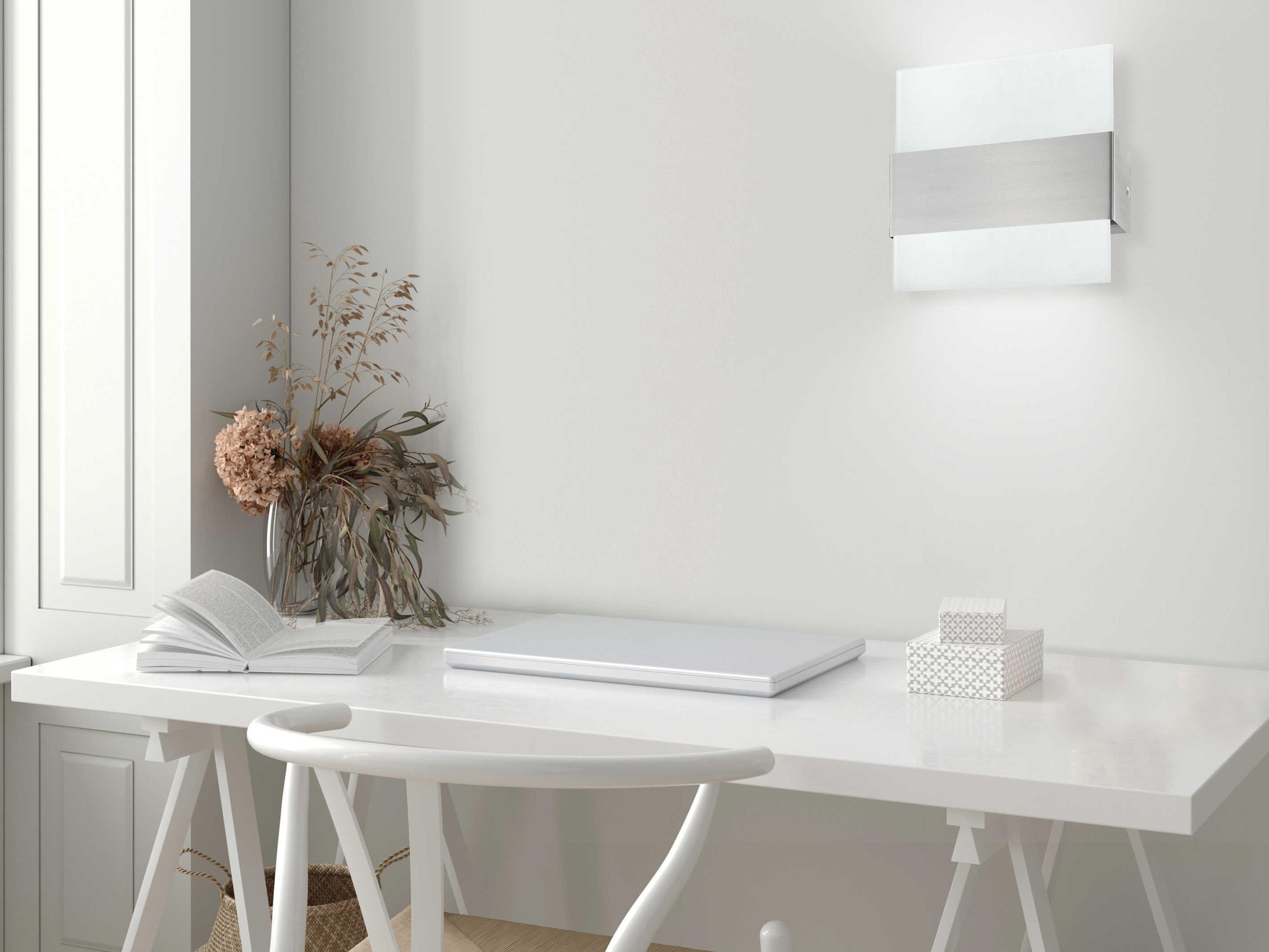 Eglo Nikita 1-Light Matte Nickel Wall Sconce