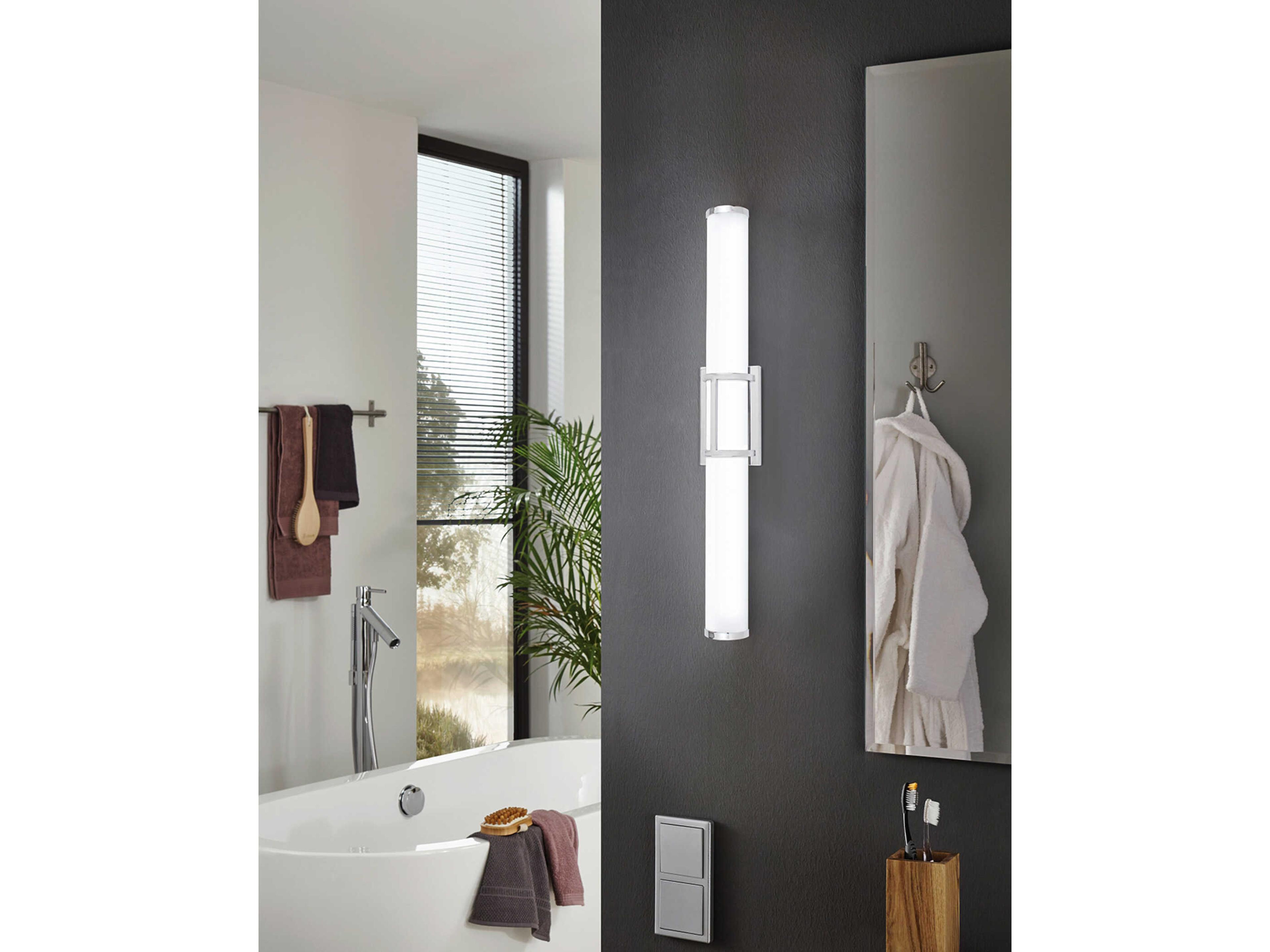 Eglo Ramaro 1-Light Chrome Vanity Light