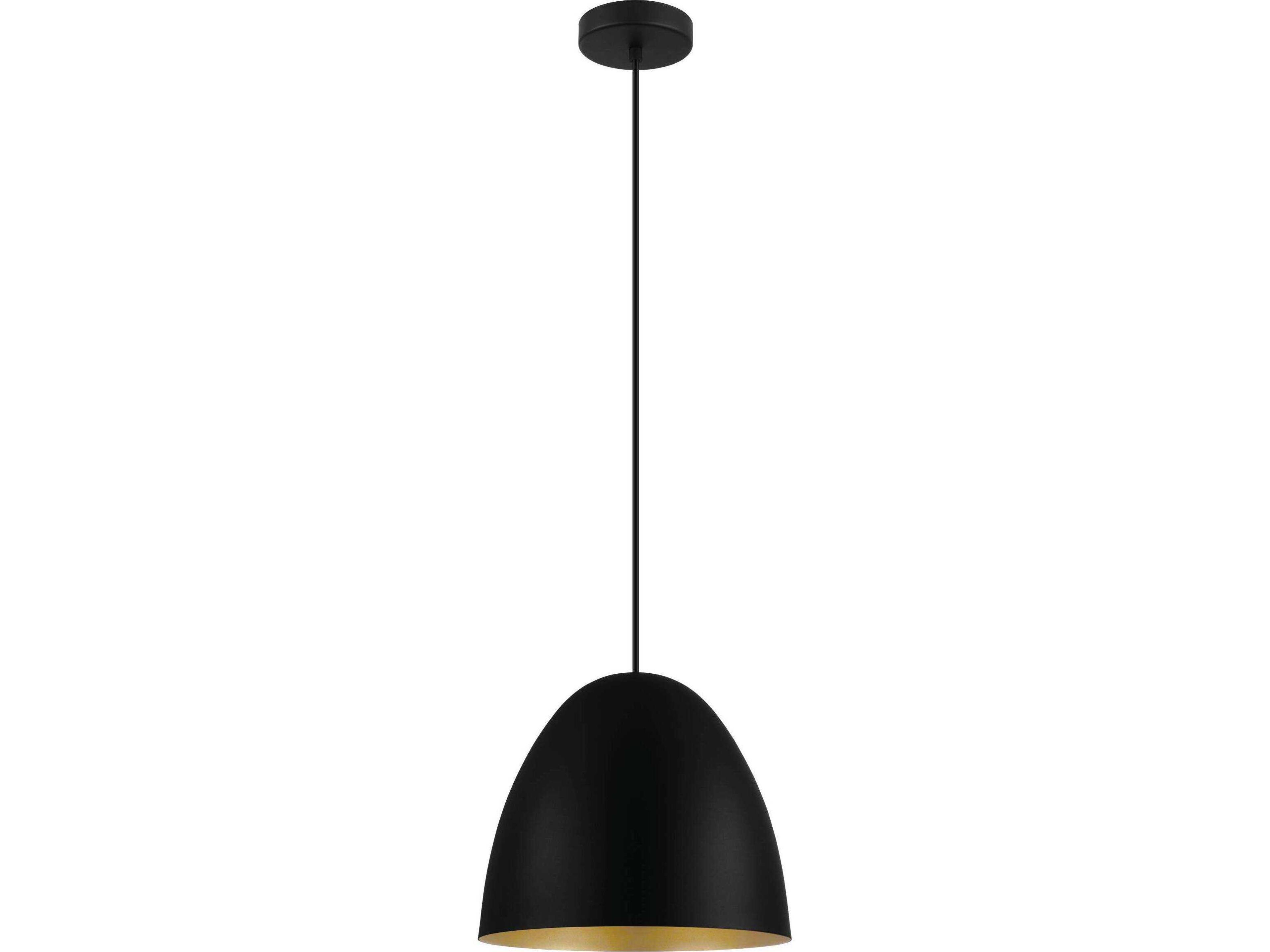 Sarabia 1-Light Black Bell Mini Pendant