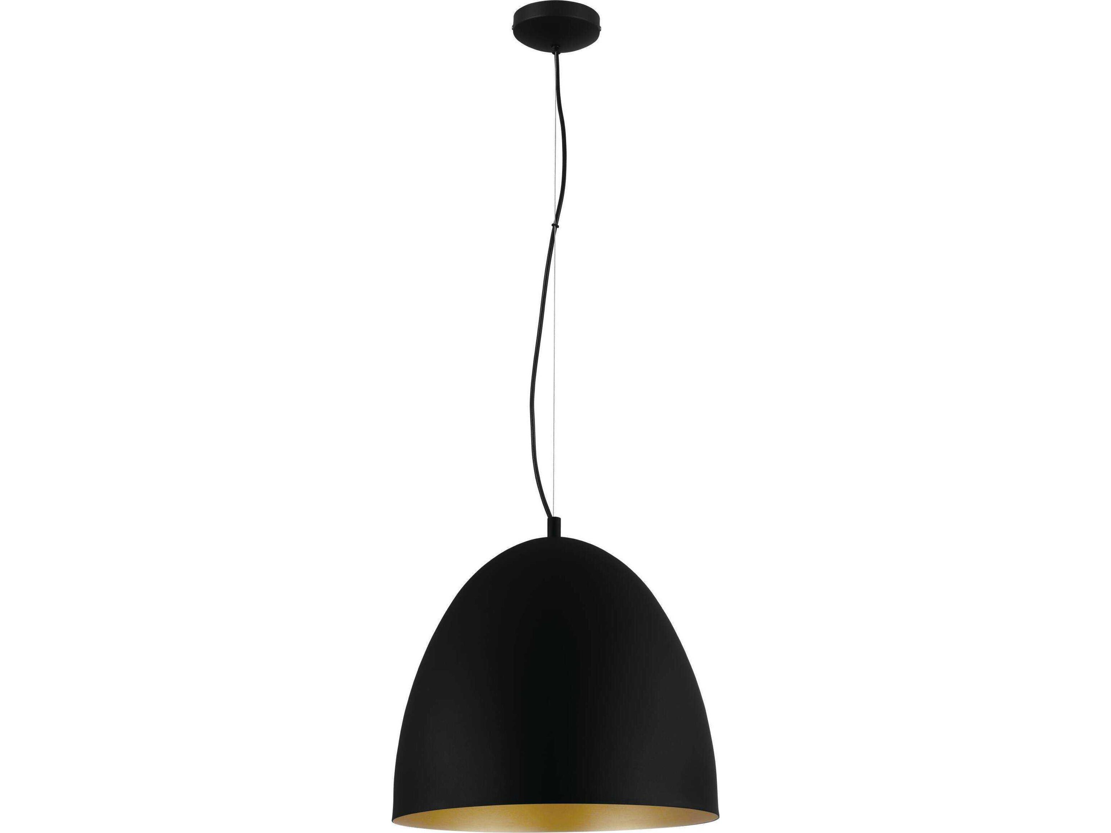 Sarabia 1-Light Black Bell Pendant