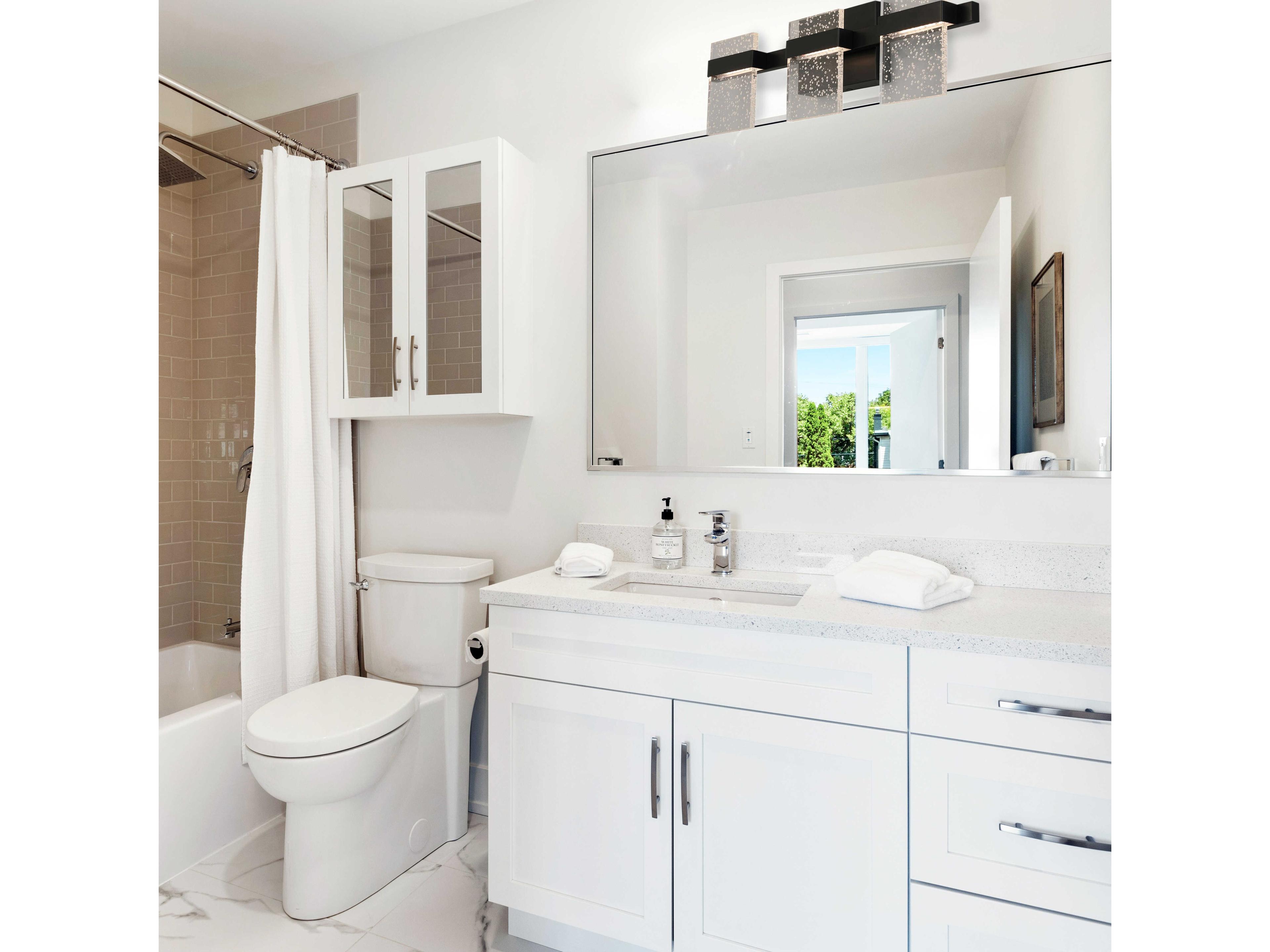 Eglo Madrona 3-Light Black Vanity Light