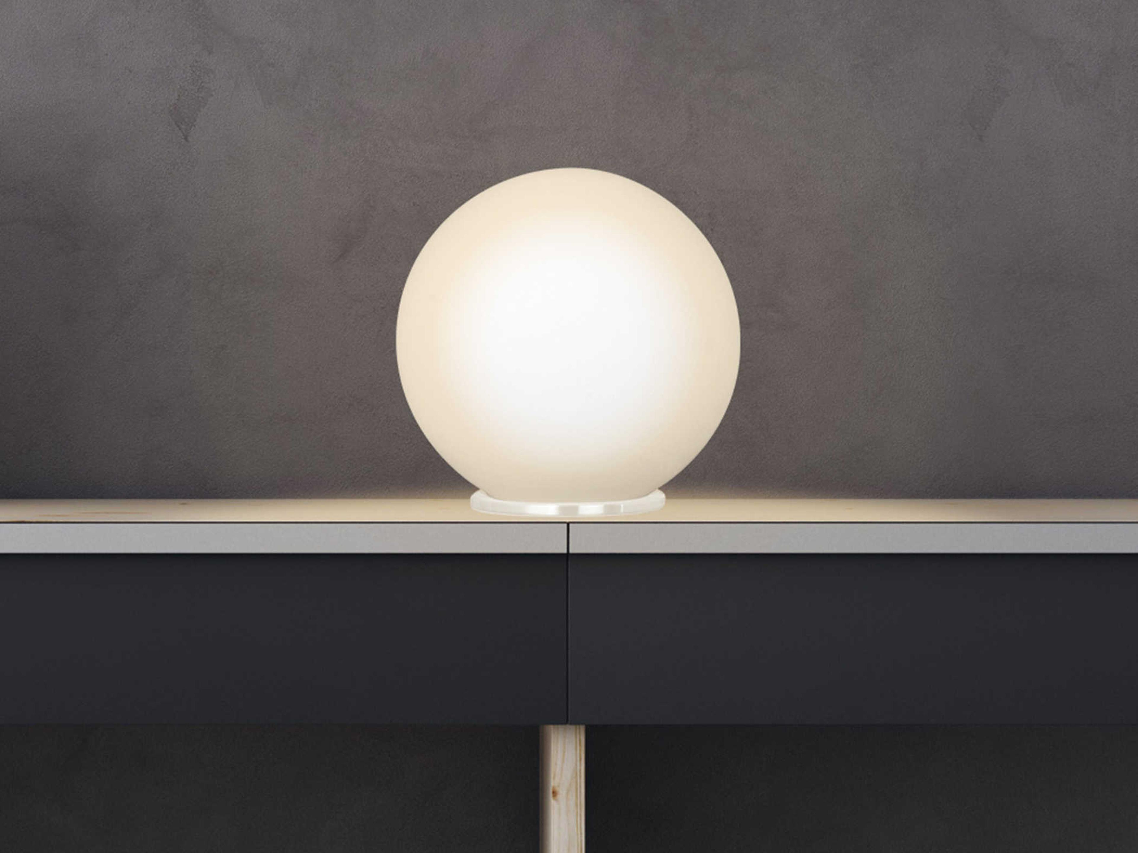 Eglo Rondo White Opal Frosted Glass Table Lamp