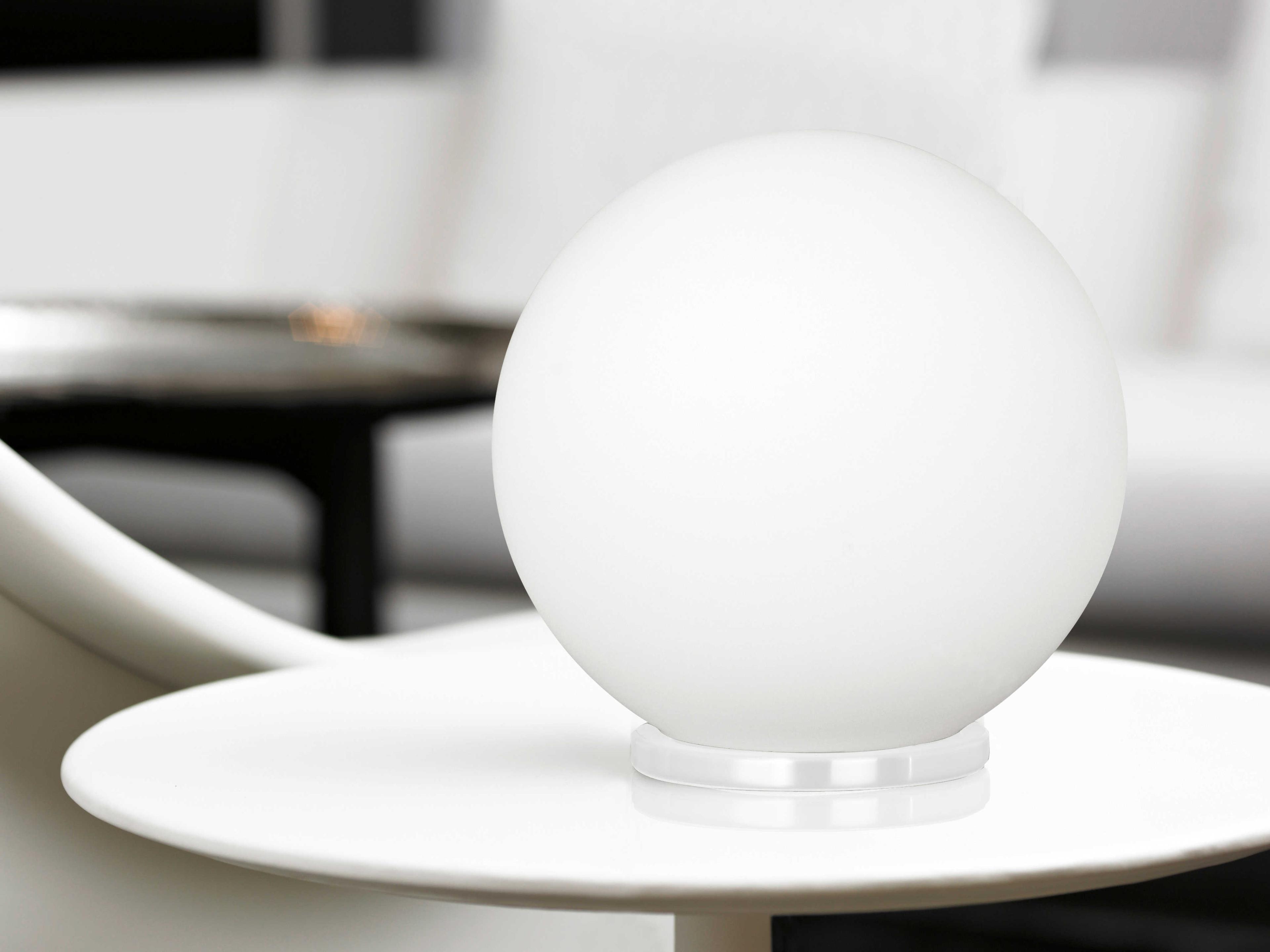 Eglo Rondo White Opal Frosted Glass Table Lamp