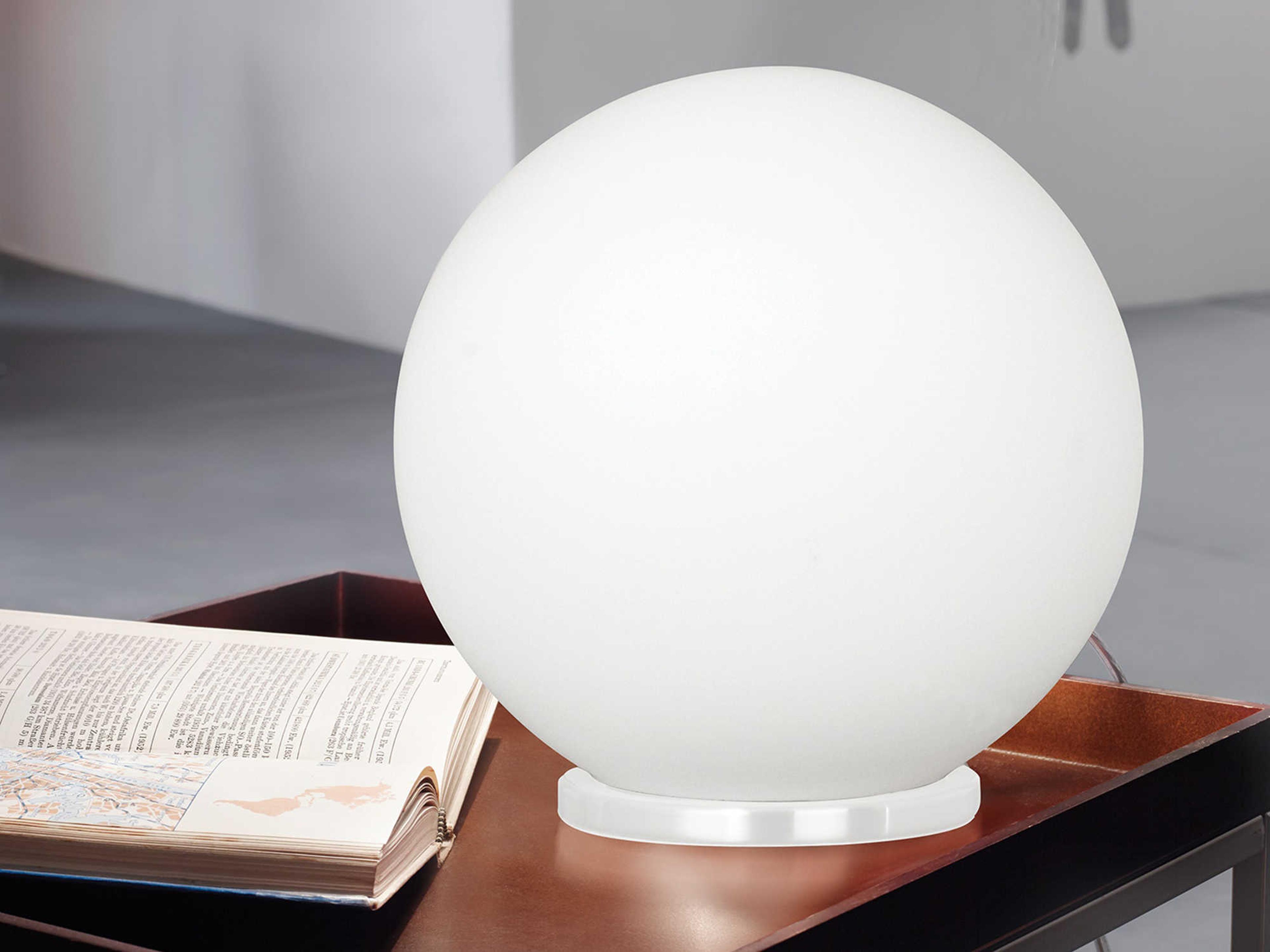 Eglo Rondo White Opal Frosted Glass Table Lamp