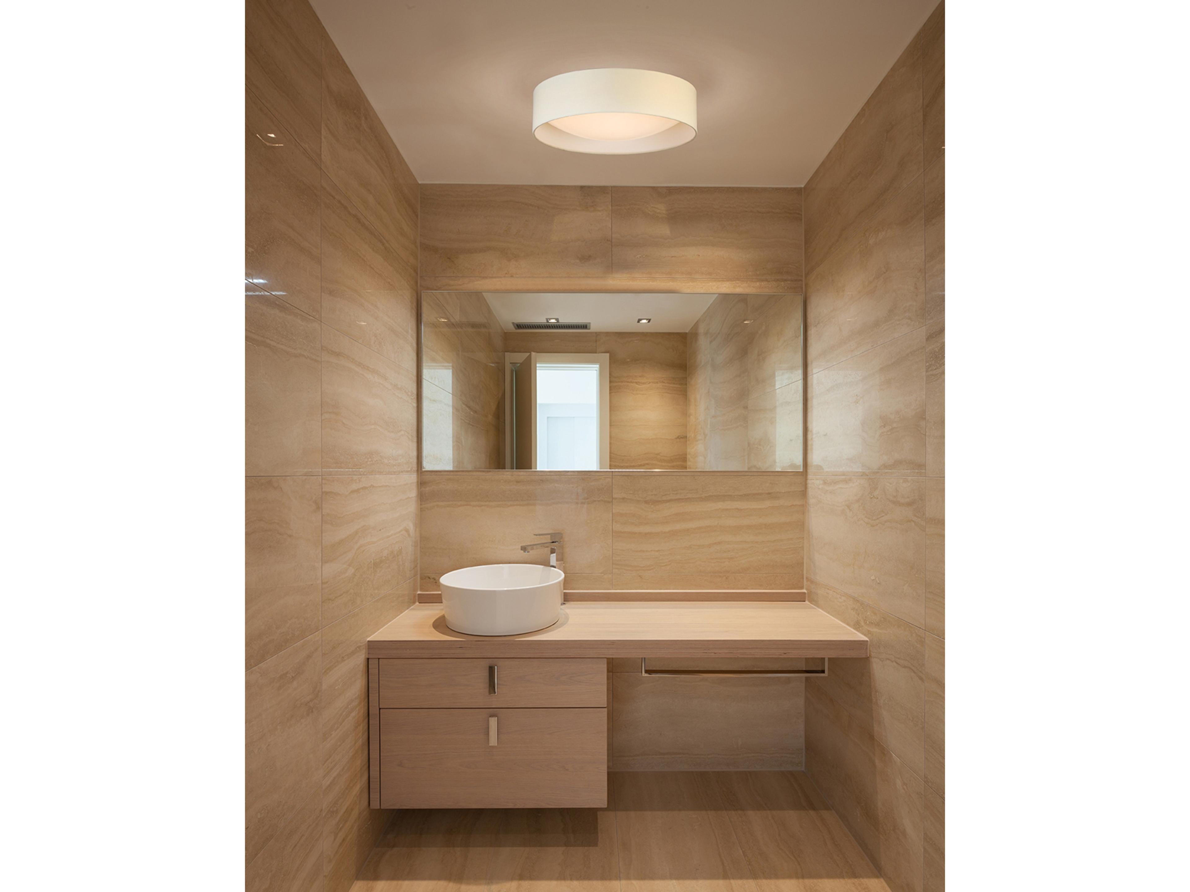 Eglo Orme 1-Light White Drum Flush Mount