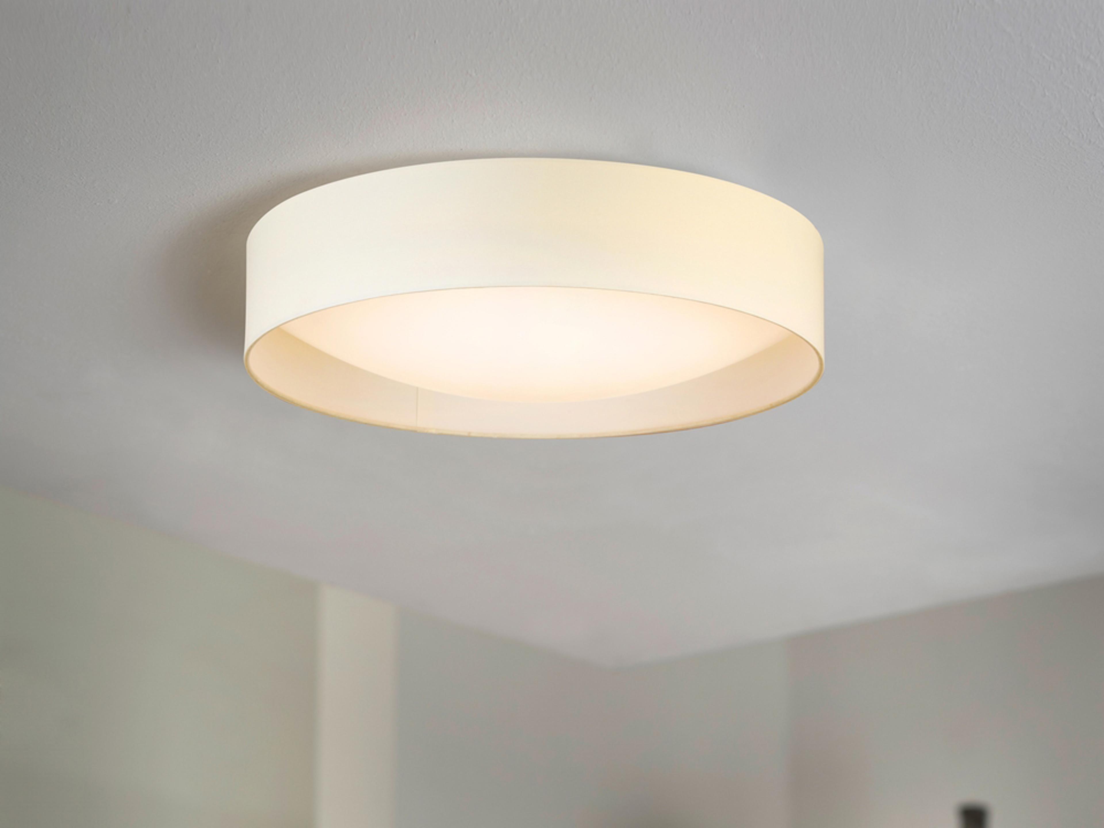 Eglo Orme 1-Light White Drum Flush Mount