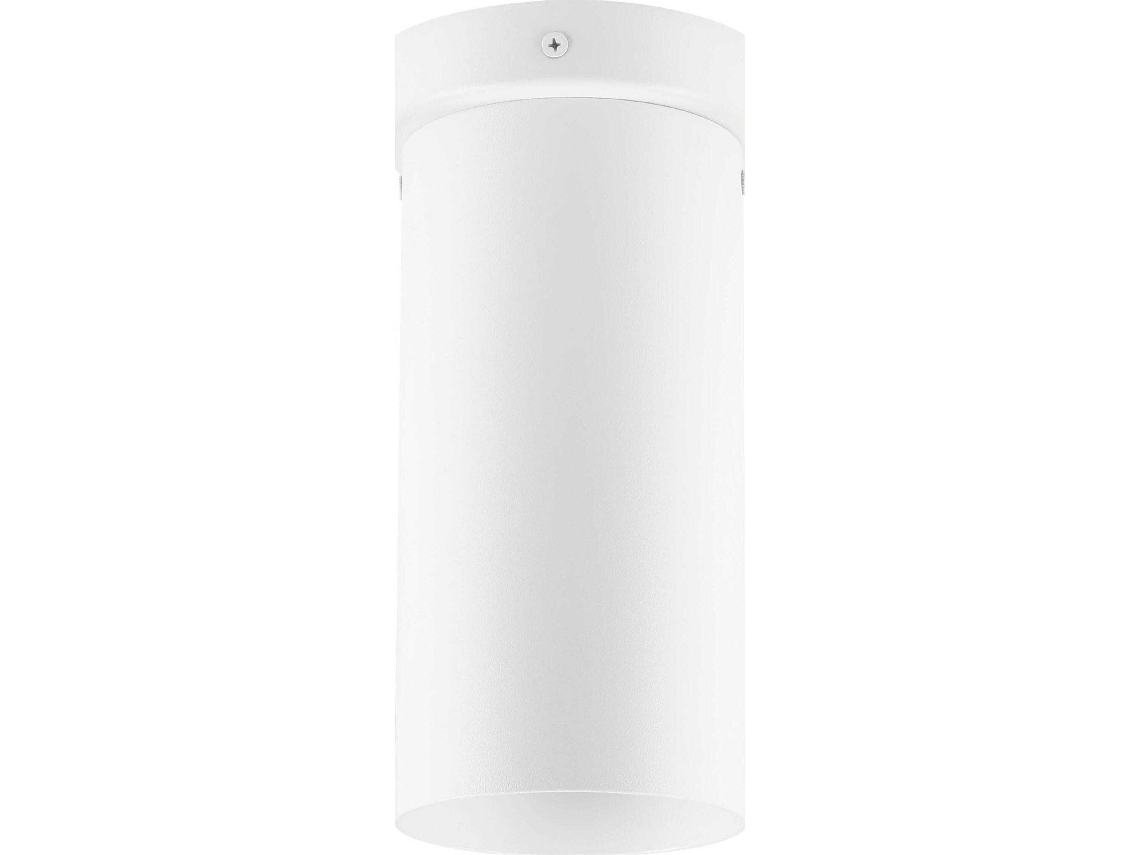 Tortoreto 1-Light White Cylinder Flush Mount