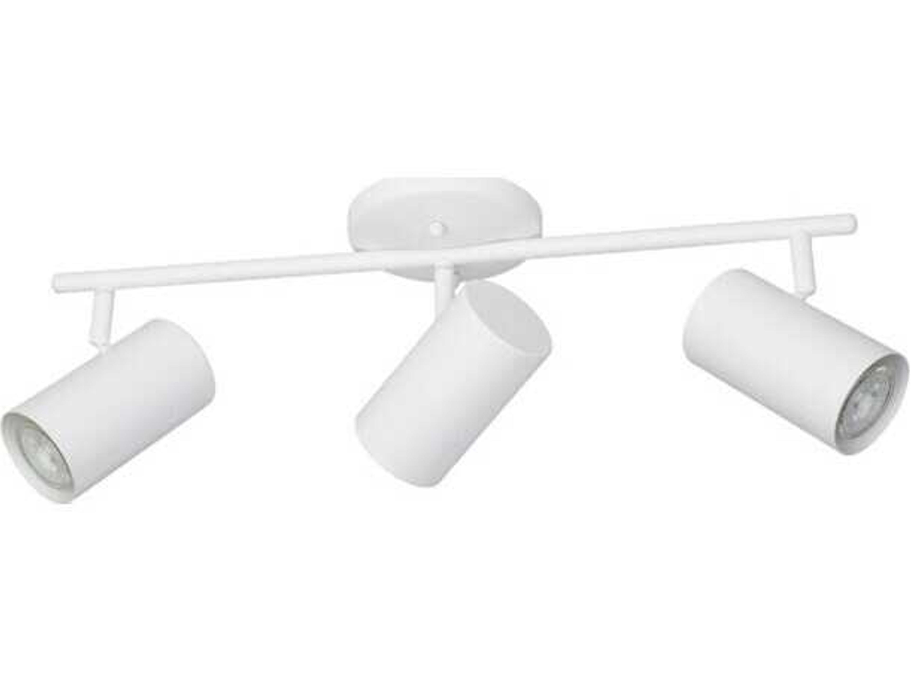 Calloway 3-Light White Cylinder Track & Rail Light