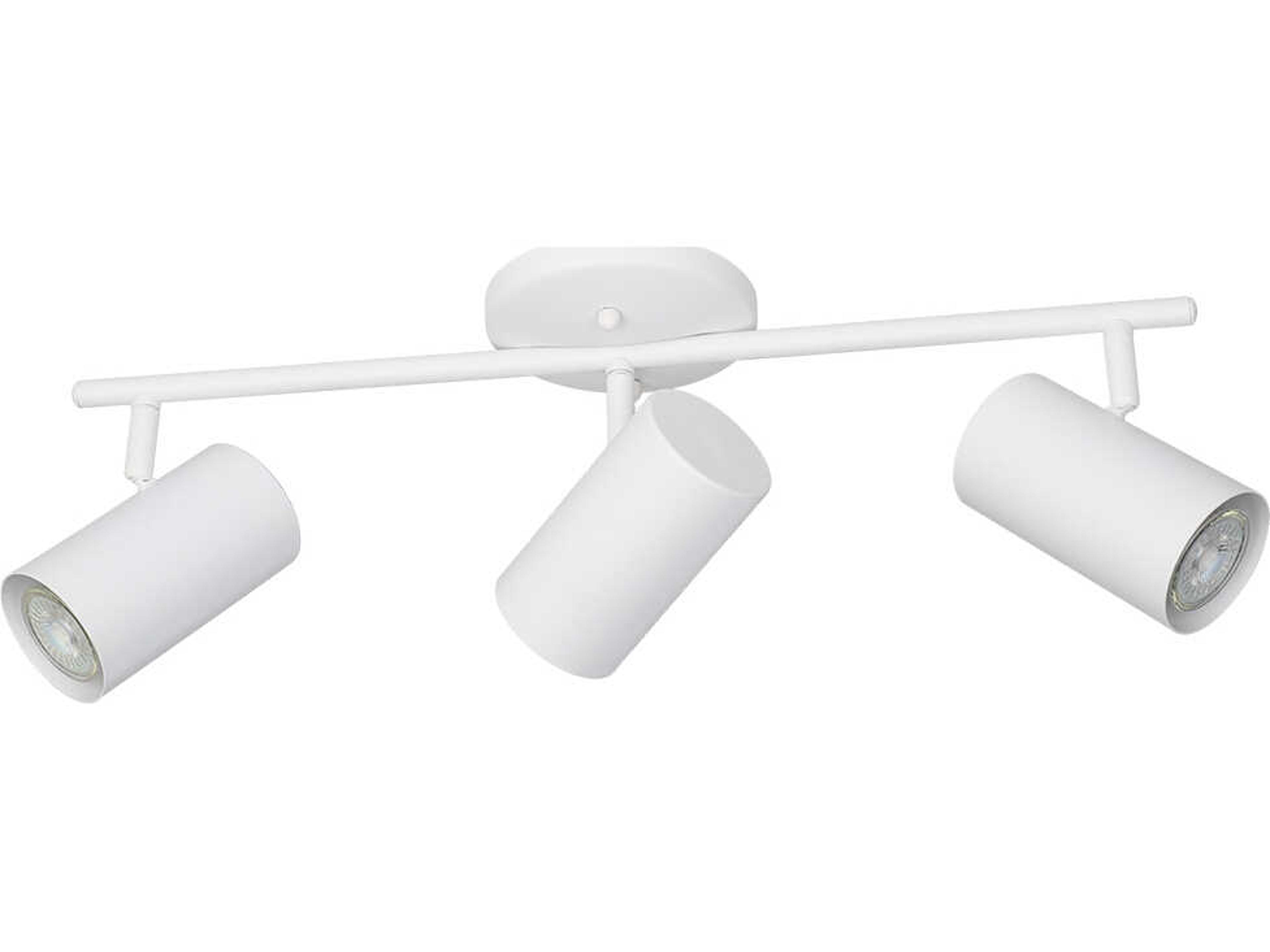 Eglo Calloway 3-Light White Cylinder Track & Rail Light