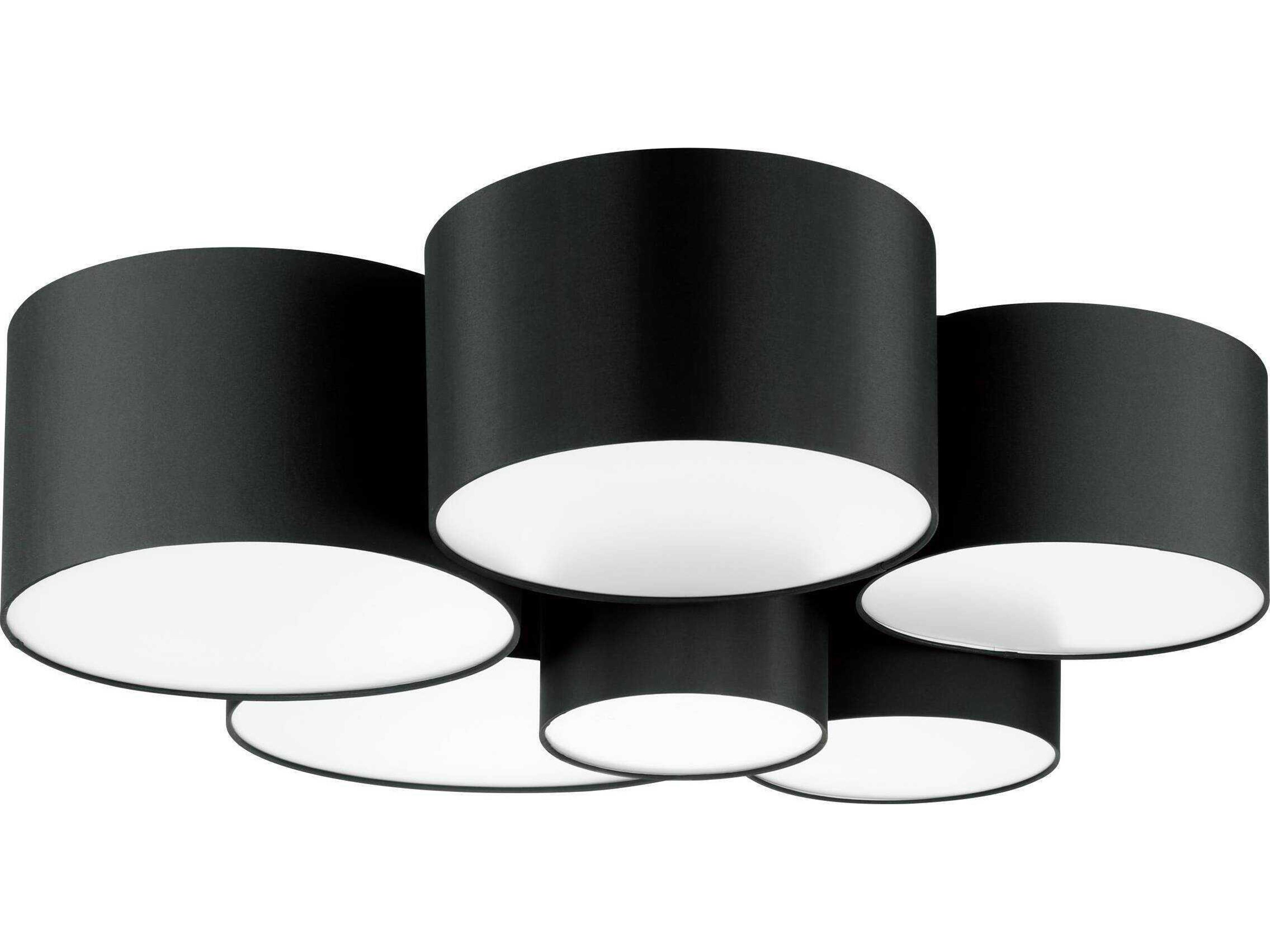 Pastore 6-Light Black Flush Mount