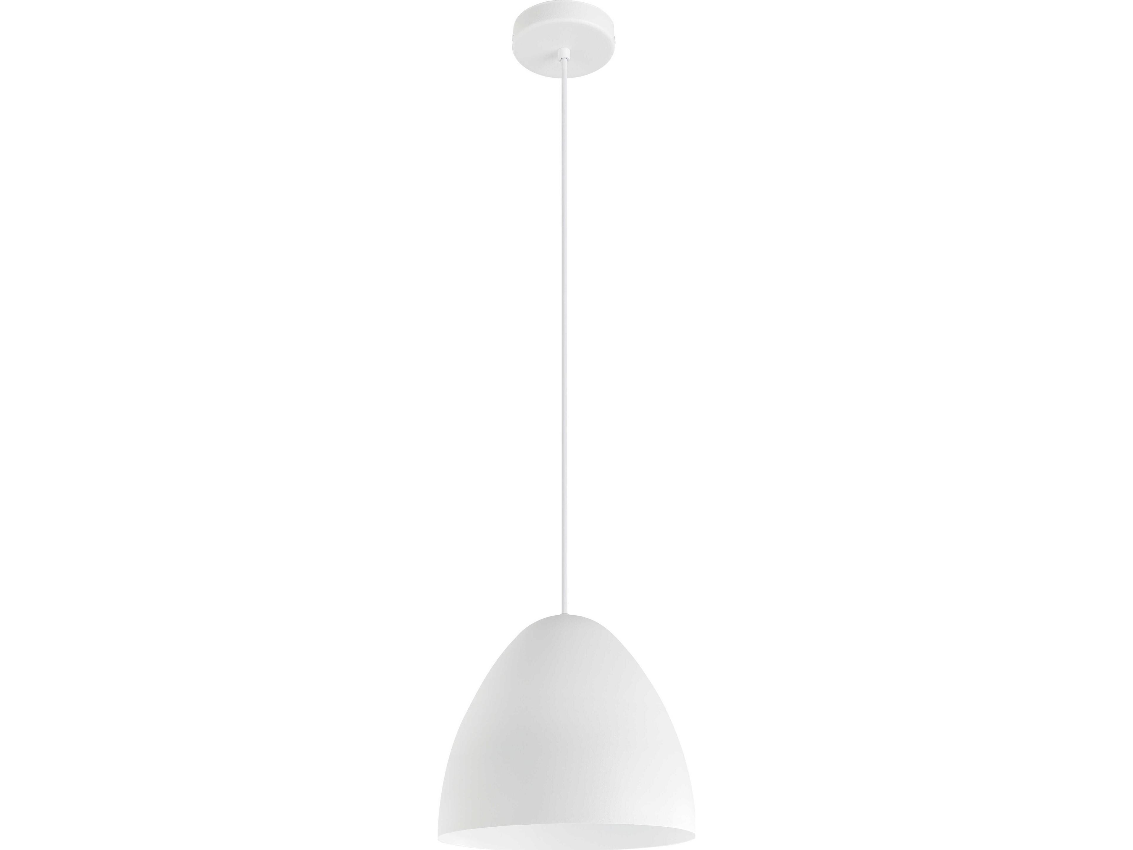 Sarabia 1-Light White Bell Mini Pendant