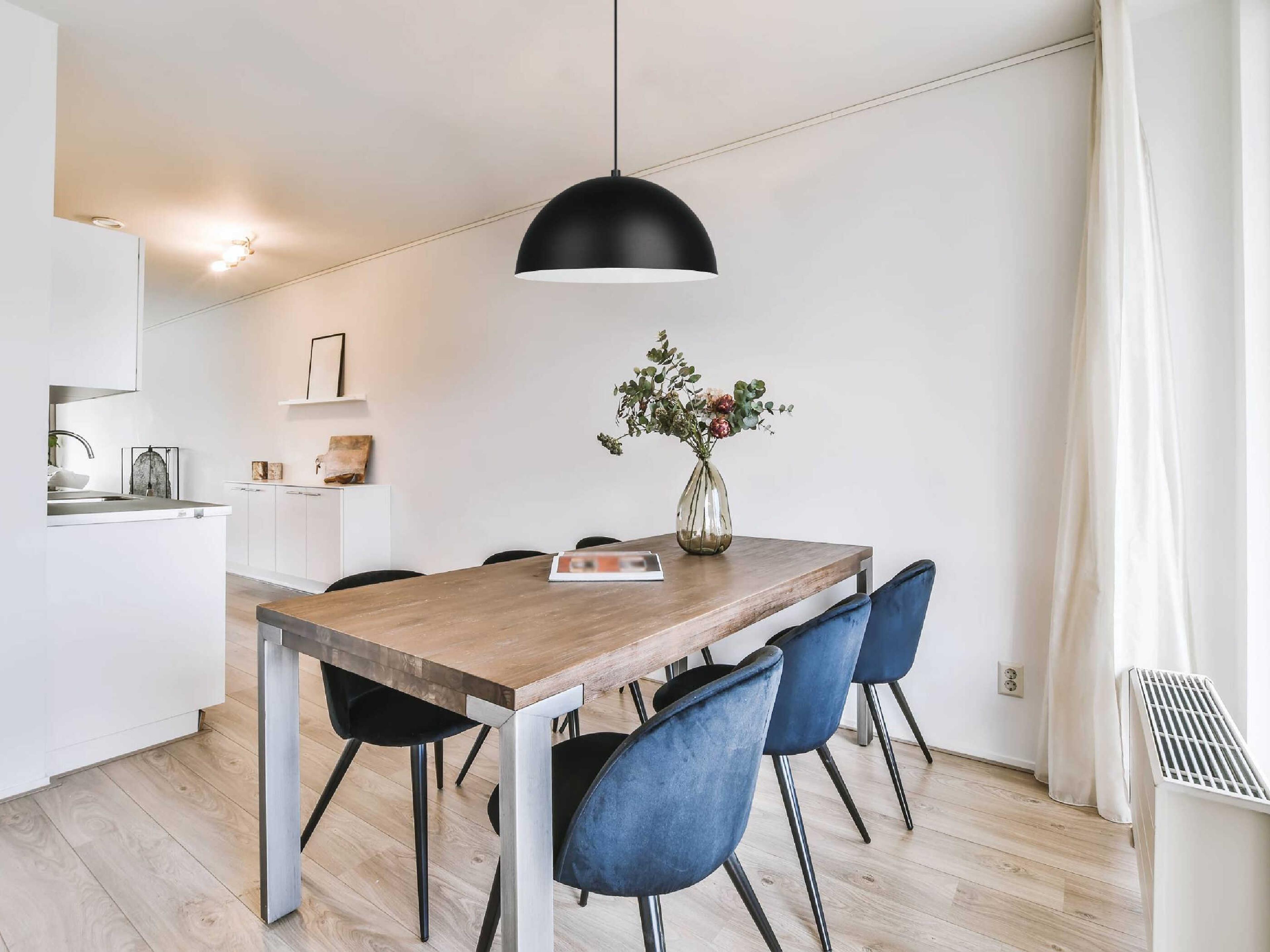 Eglo Rafaelino 1-Light Structured Black Matte White Dome Pendant