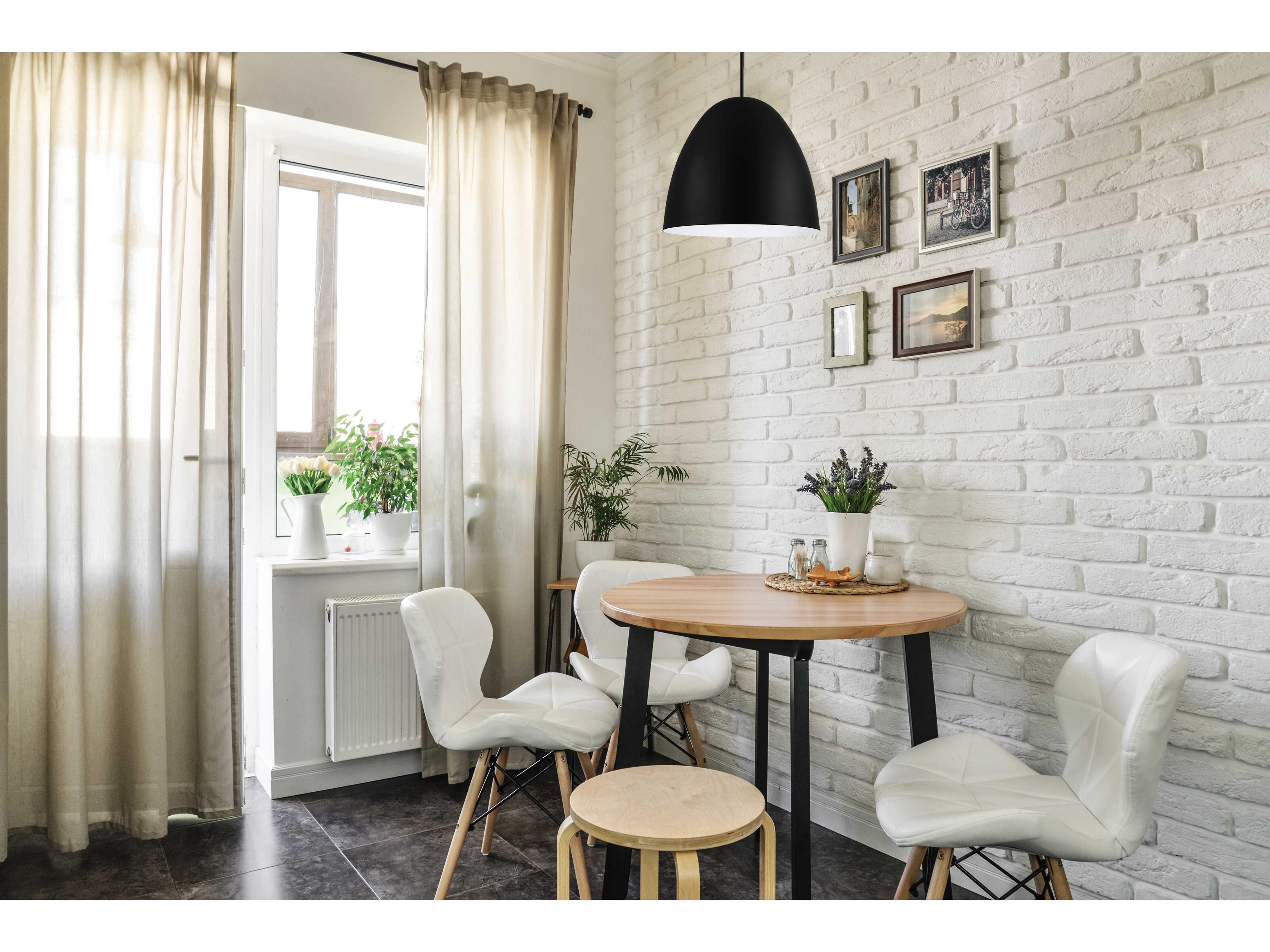 Eglo Sarabia 1-Light Black Bell Mini Pendant