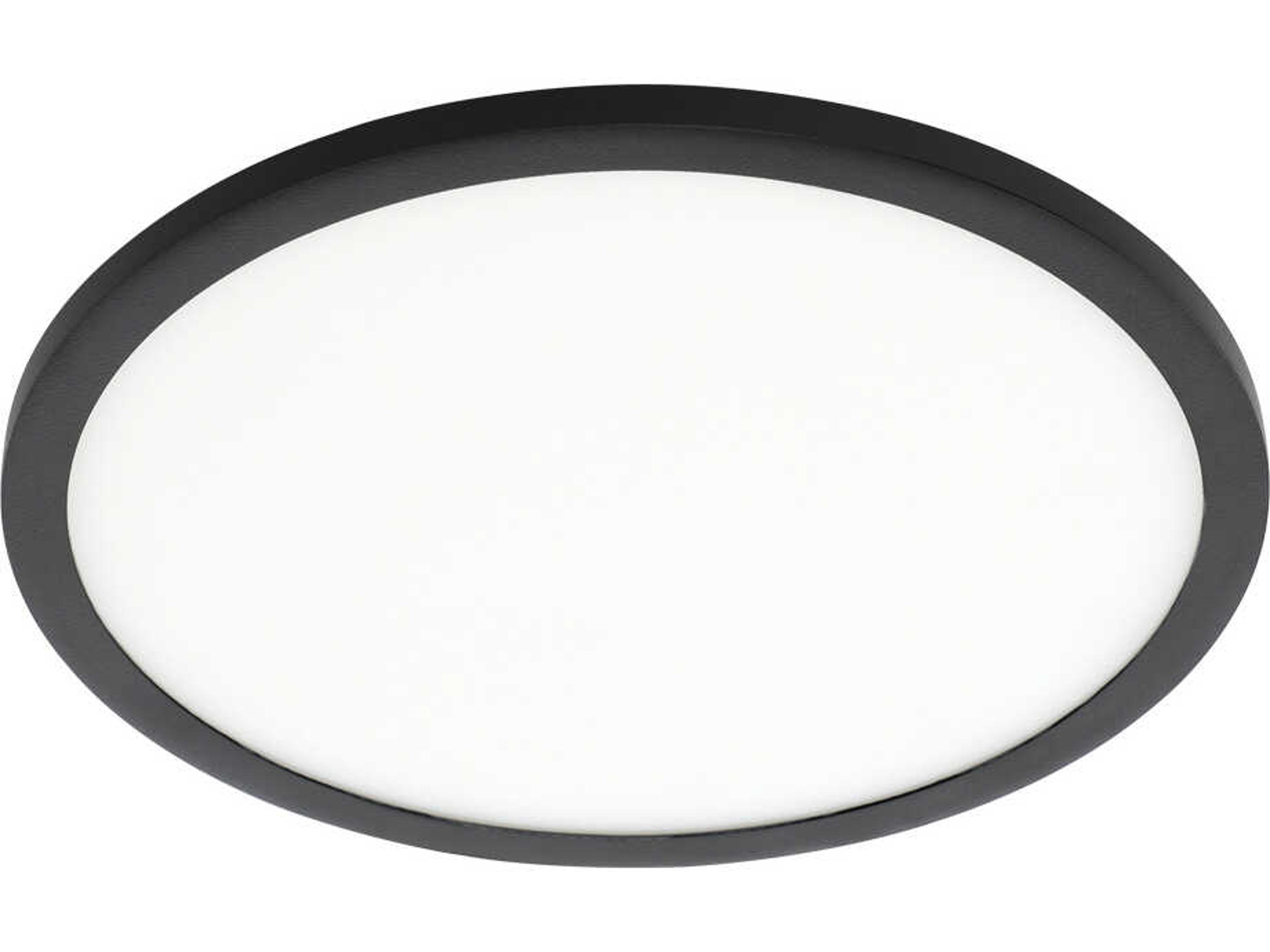 Eglo Trago Black Round Flush Mount