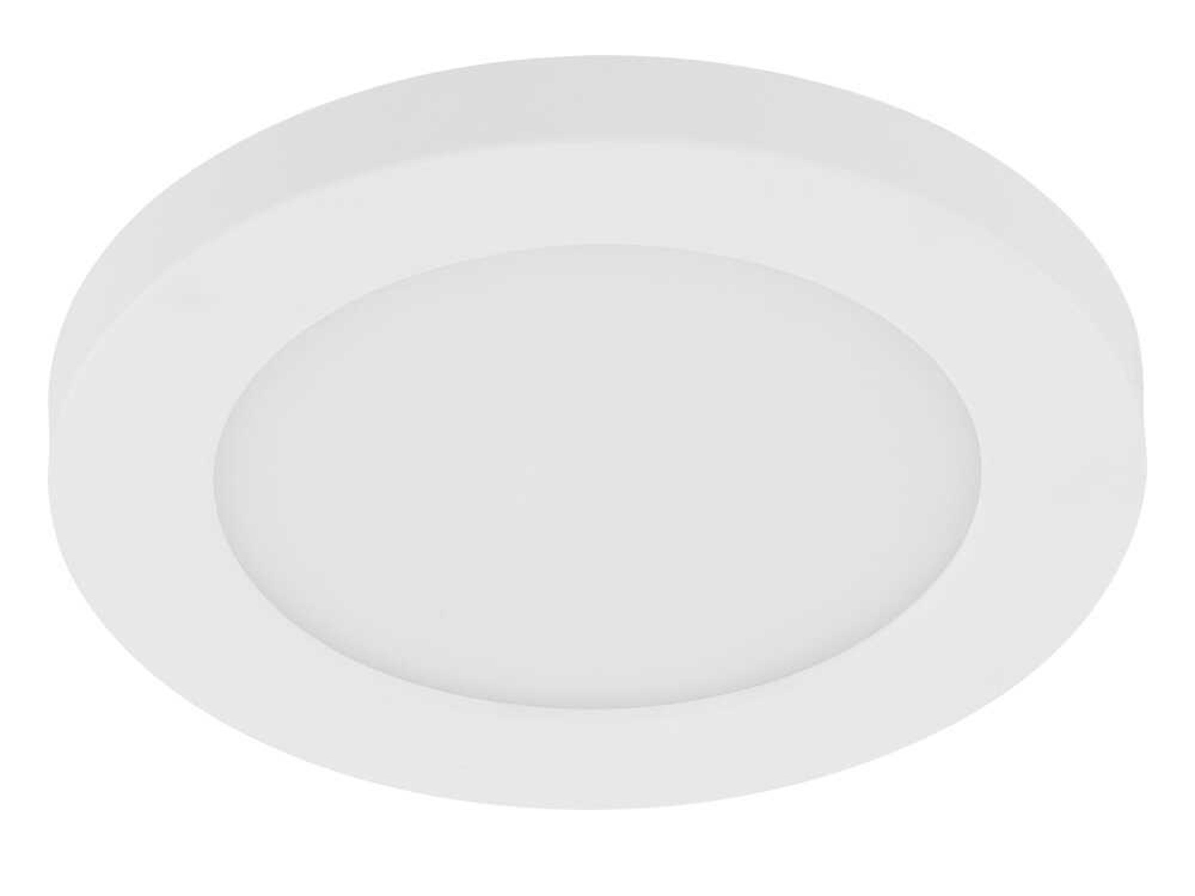 Trago White Round Flush Mount