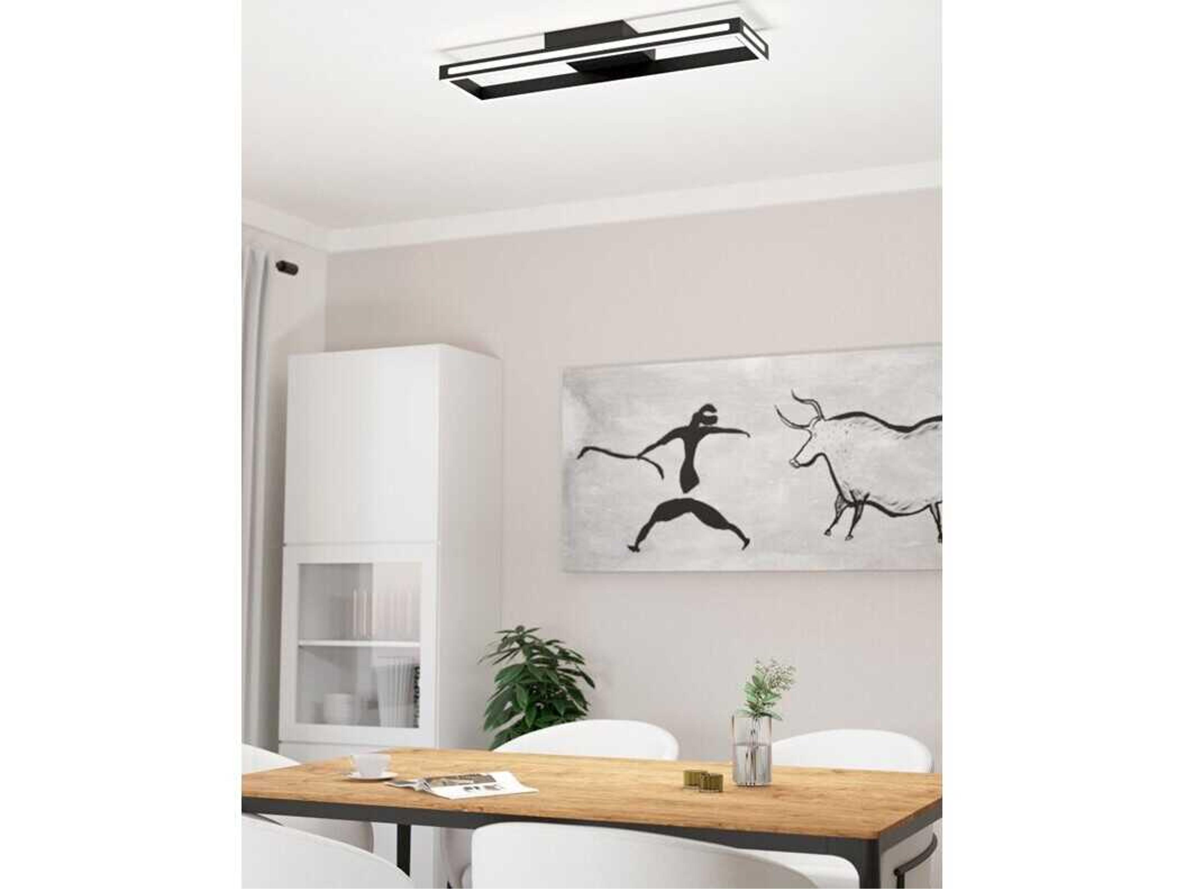 Eglo Salvilanas Black Flush Mount