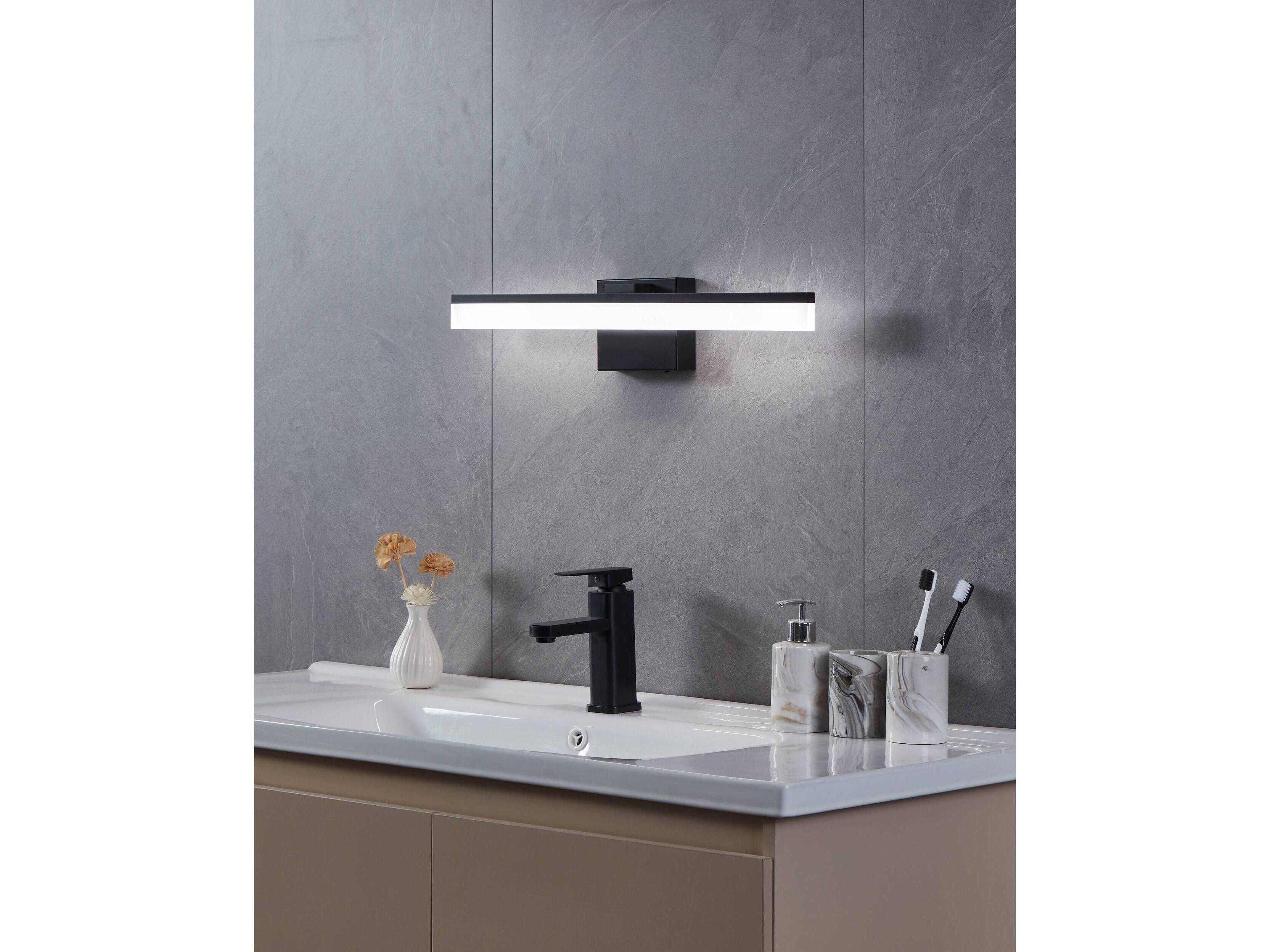 Eglo Palmital 1-Light Black Vanity Light