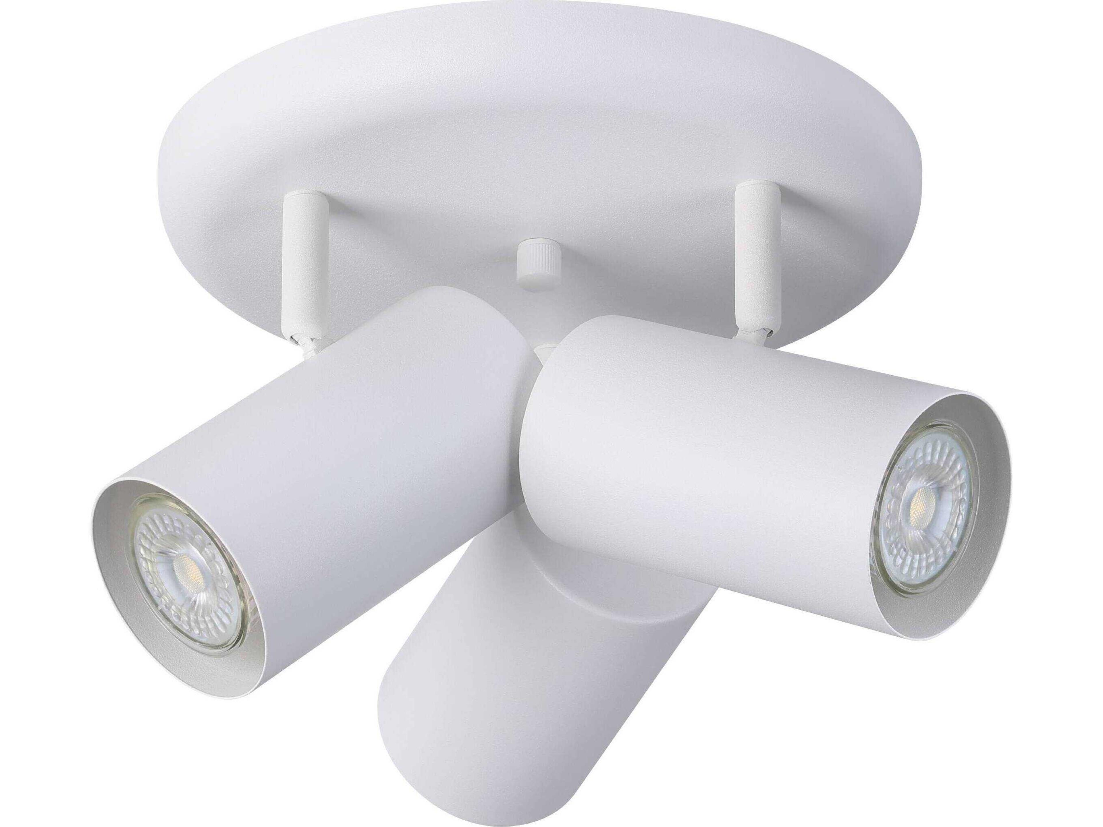 Calloway 3-Light White Cylinder Track & Rail Light