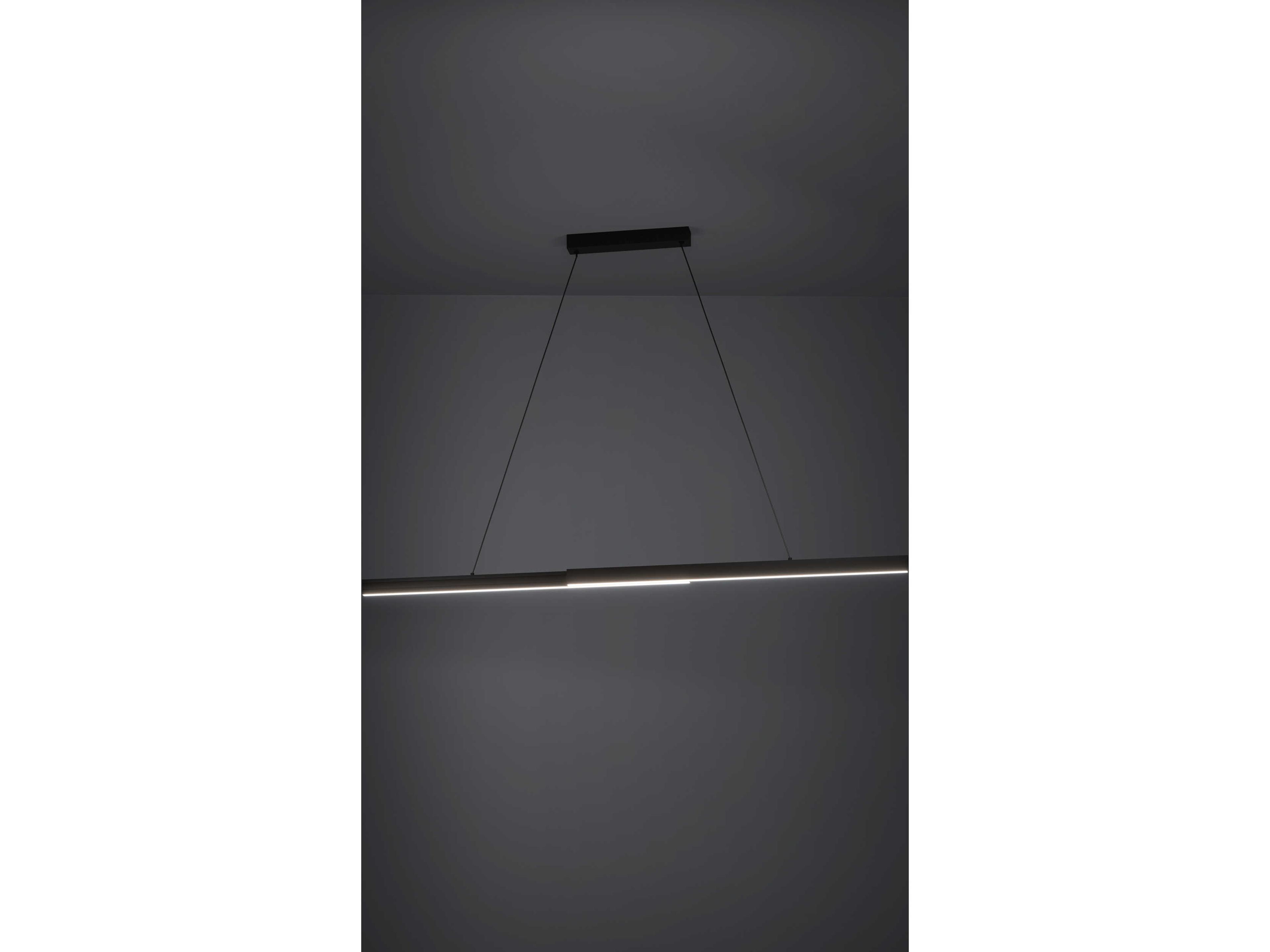 Eglo Montebuono 2-Light Brushed Black Linear Island Pendant