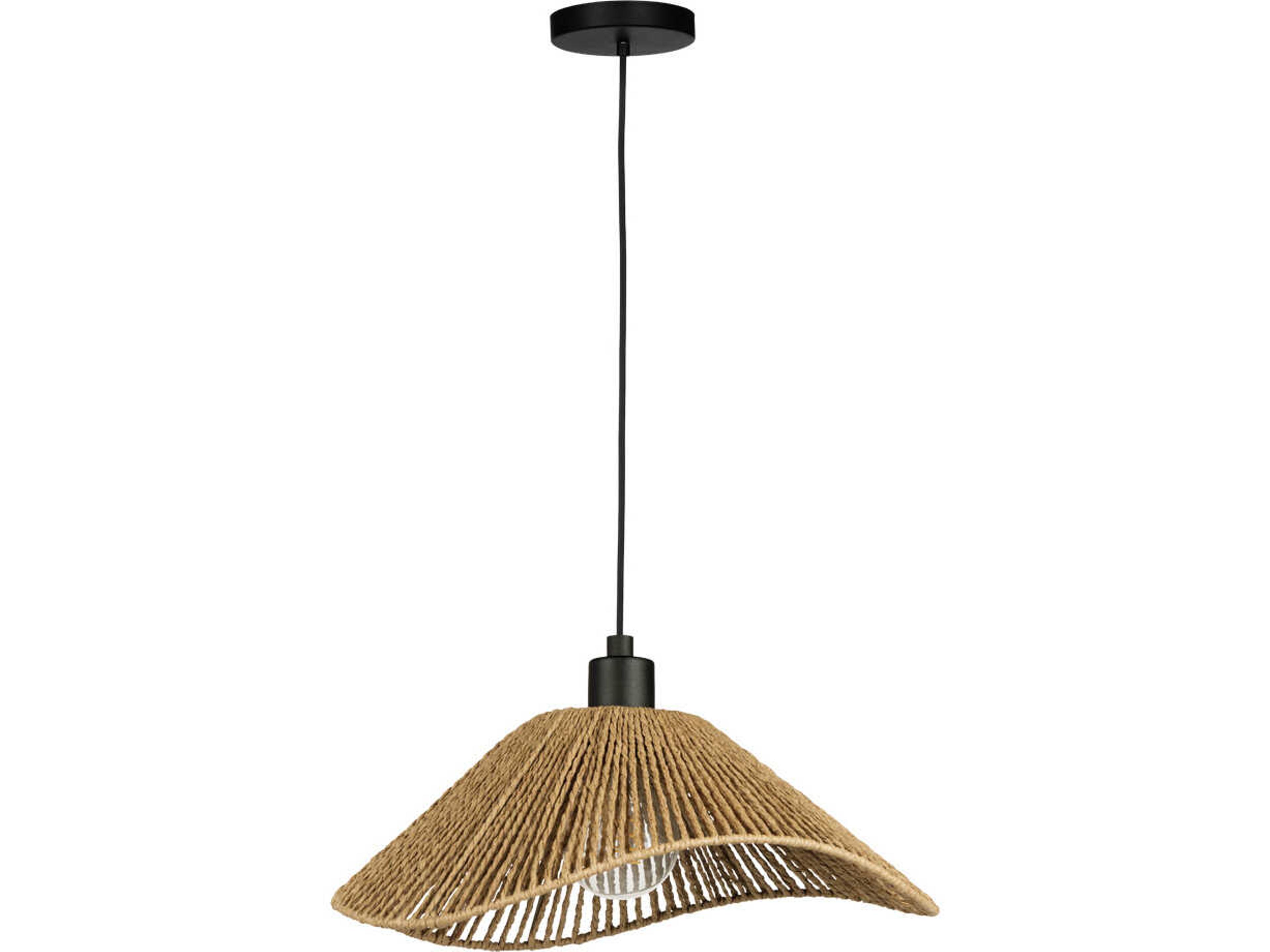 Lavister 1-Light Black Brown Pendant