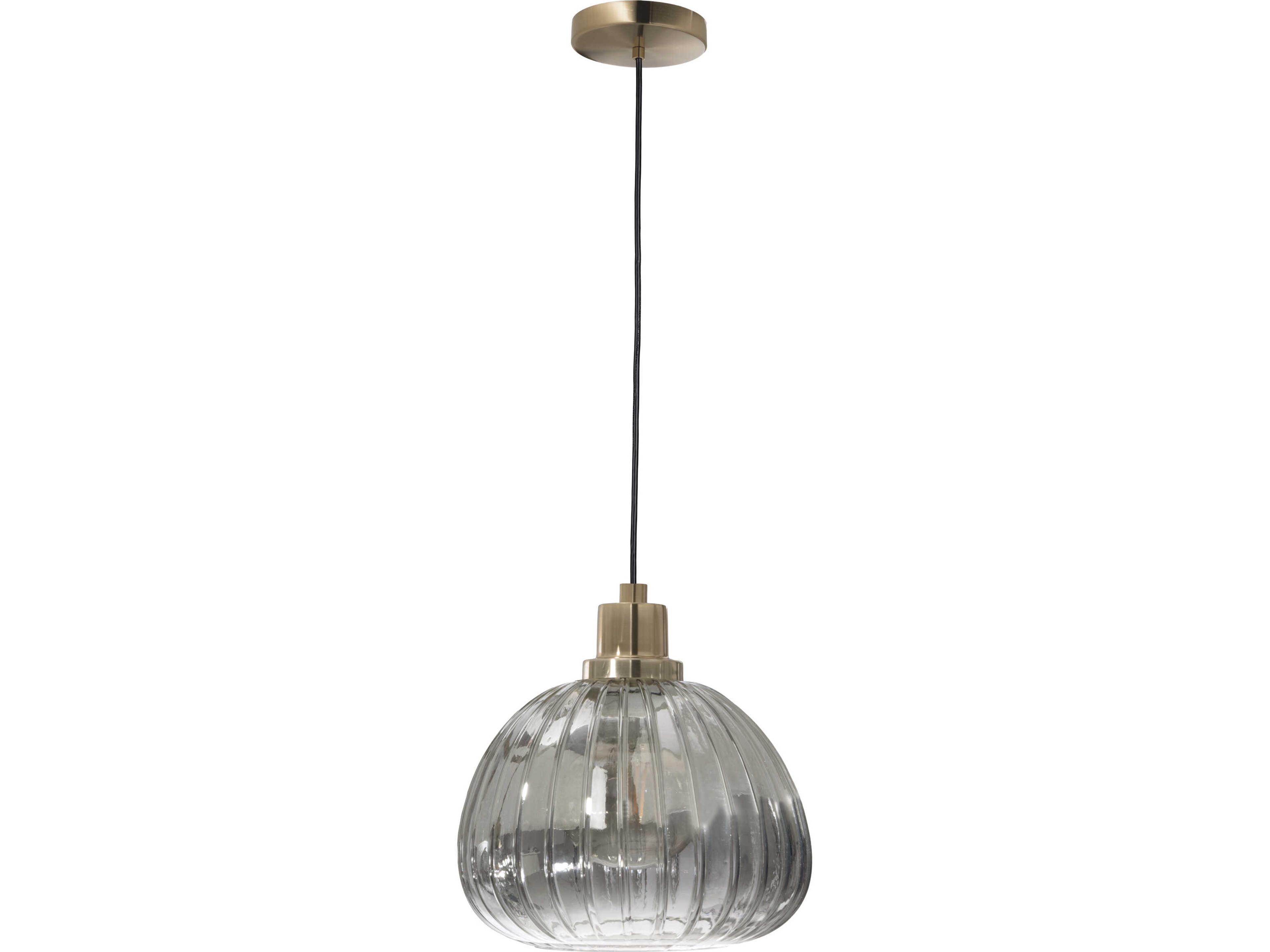 Ballelo 1-Light Brushed Gold Gray Pendant