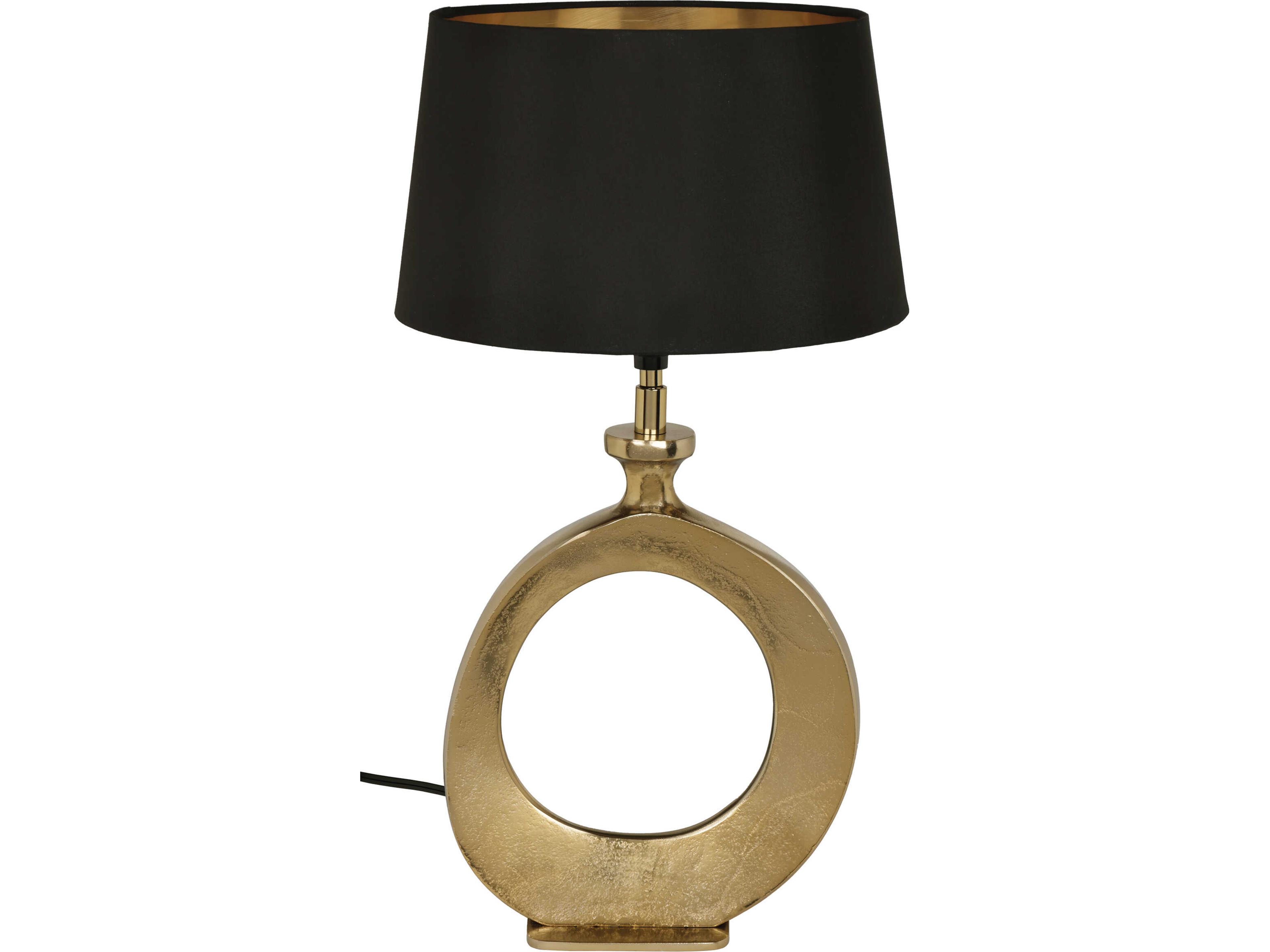 Eglo Diezma Gold Black Exterior Interior Fabric Table Lamp