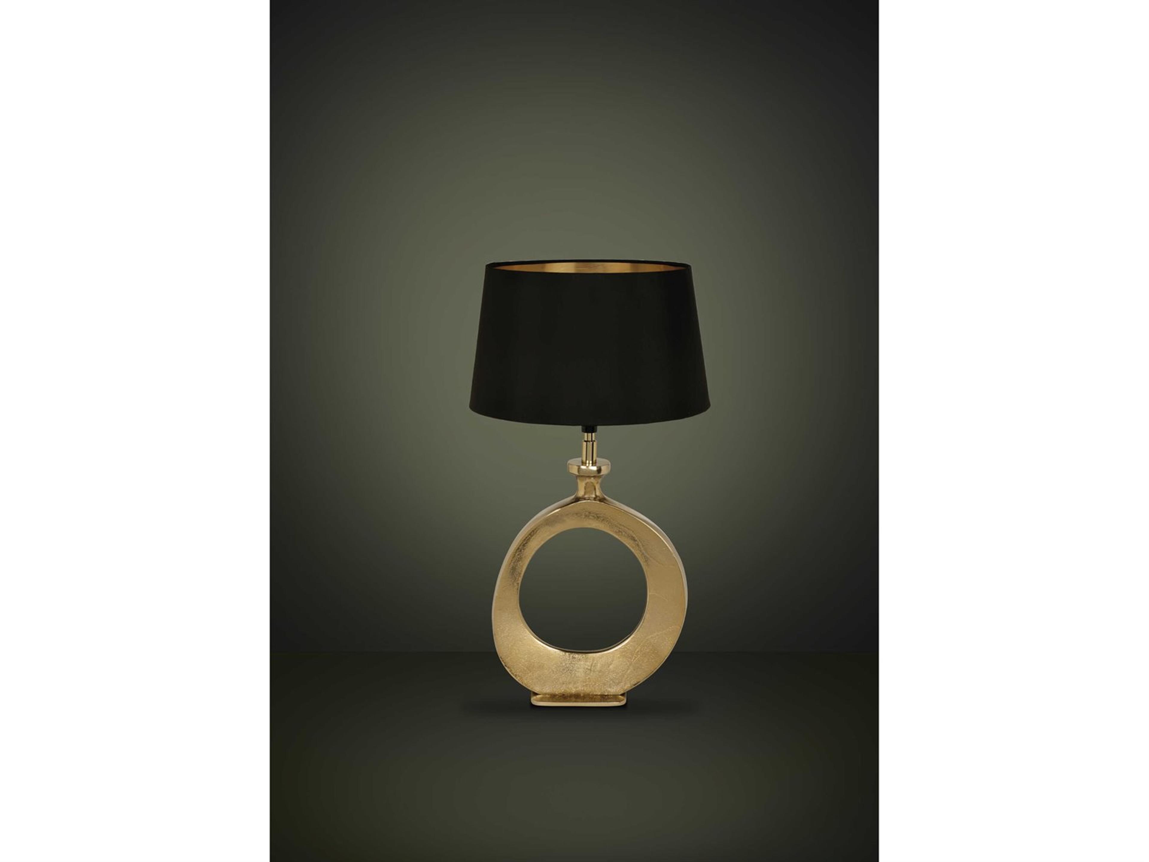 Eglo Diezma Gold Black Exterior Interior Fabric Table Lamp